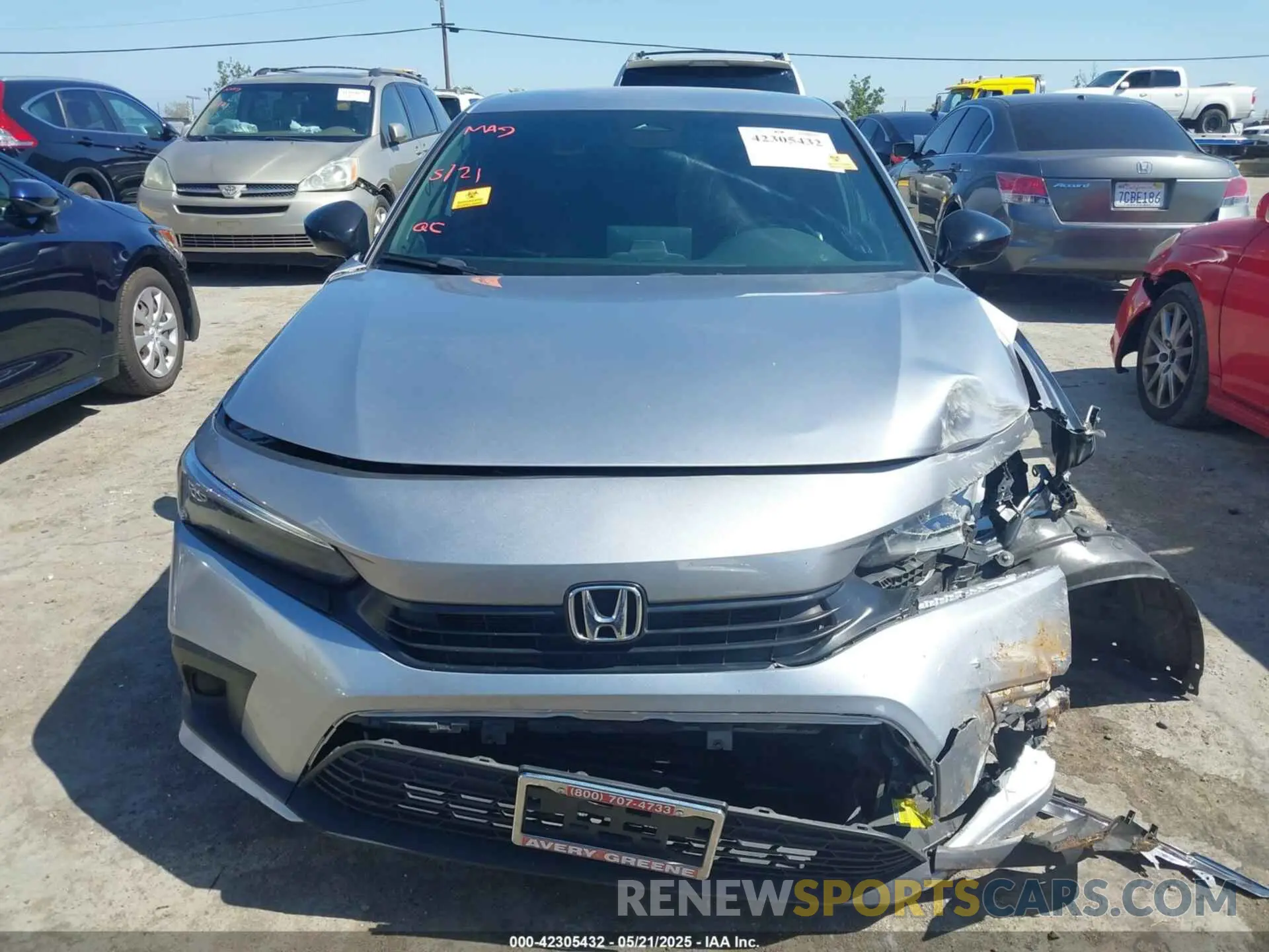 12 fotografías del automóvil dañado 2HGFE2F55NH557825 HONDA CIVIC 2022