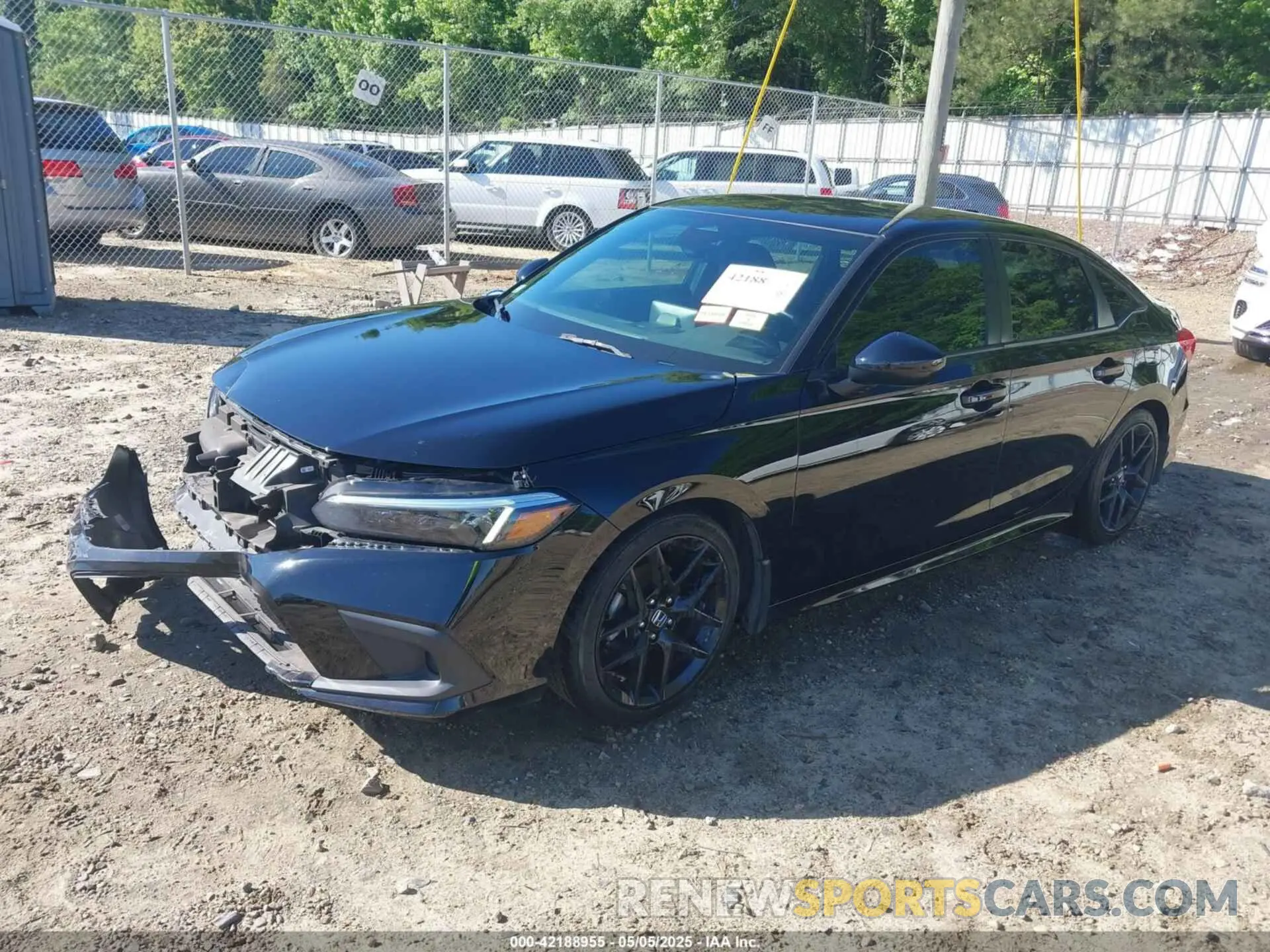 2 fotografías del automóvil dañado 2HGFE2F55NH580215 HONDA CIVIC 2022