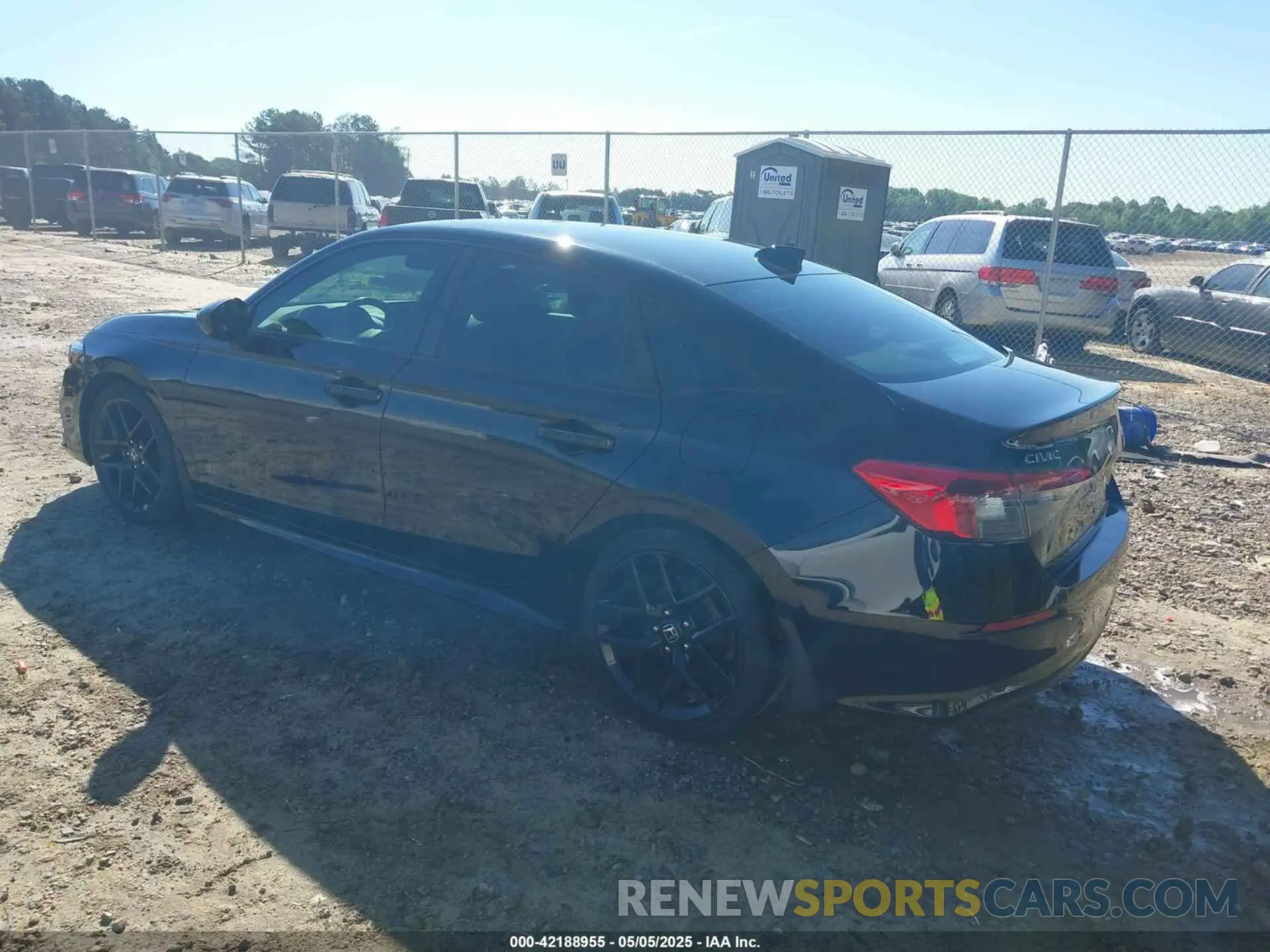 3 fotografías del automóvil dañado 2HGFE2F55NH580215 HONDA CIVIC 2022