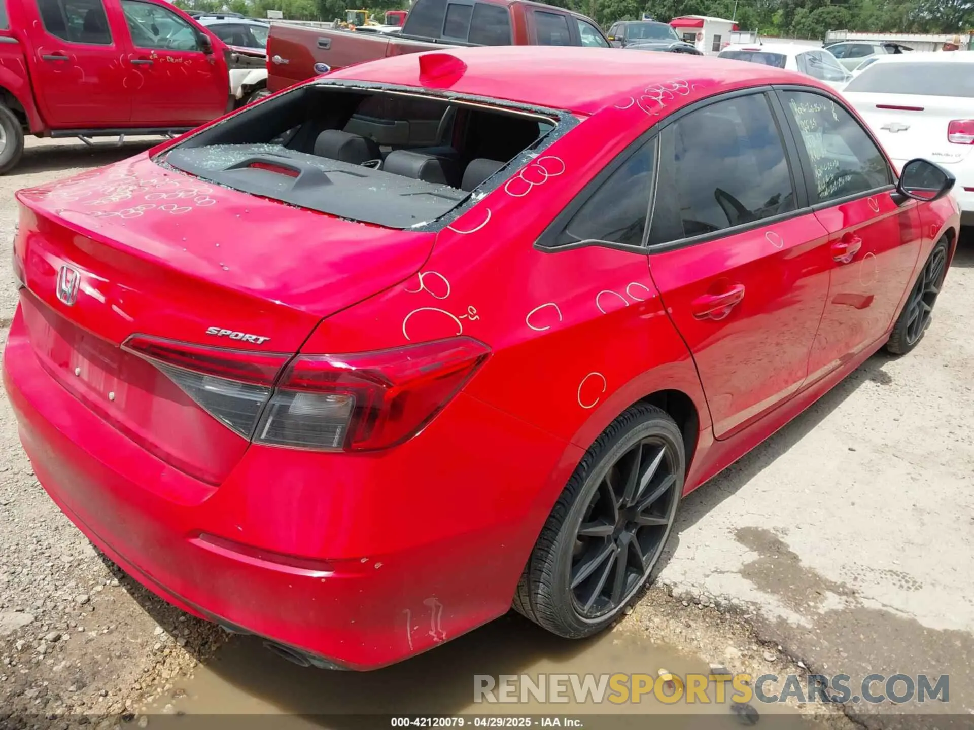 4 fotografías del automóvil dañado 2HGFE2F55NH604738 HONDA CIVIC 2022