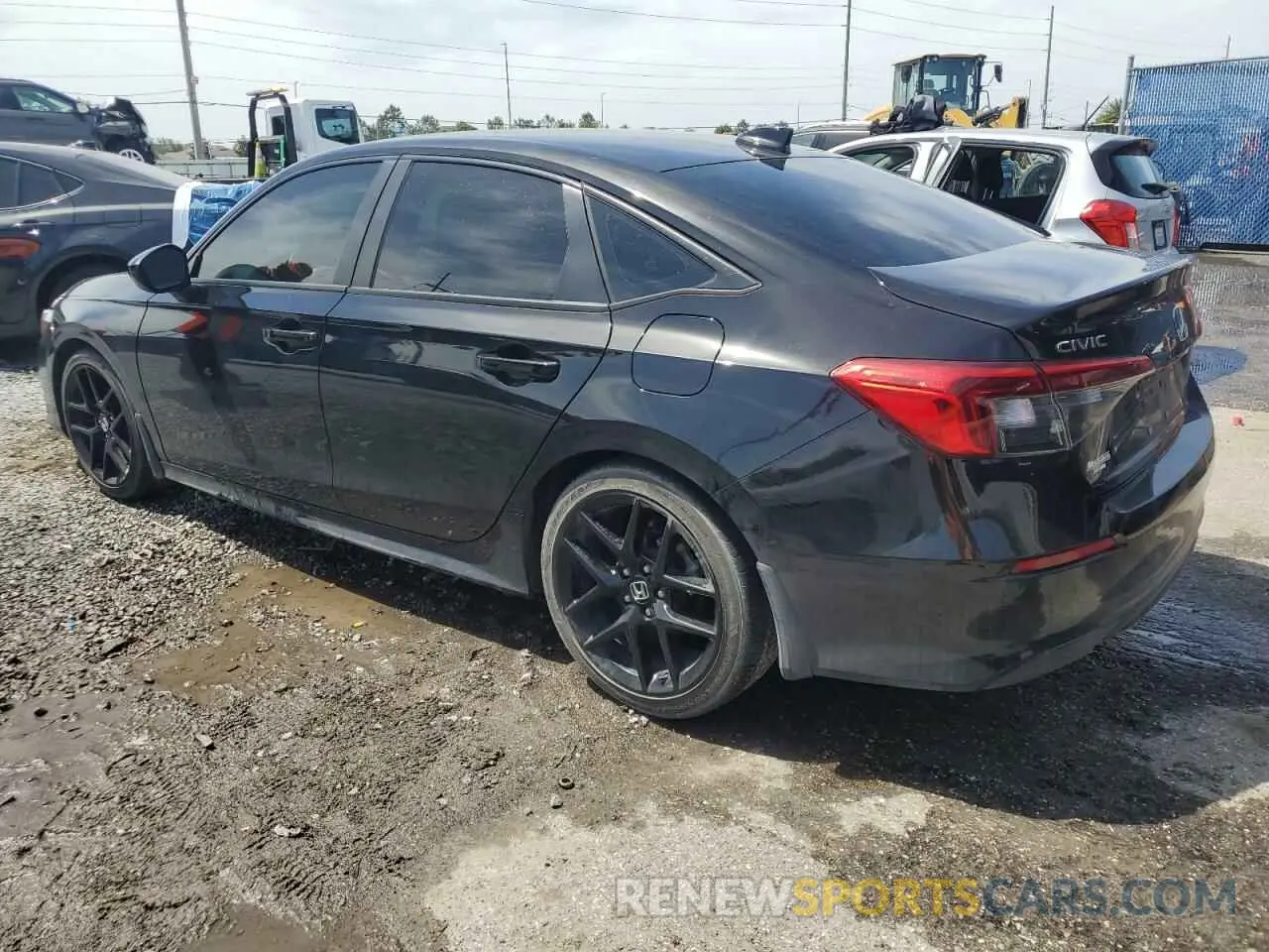 2 fotografías del automóvil dañado 2HGFE2F56NH535235 HONDA CIVIC 2022
