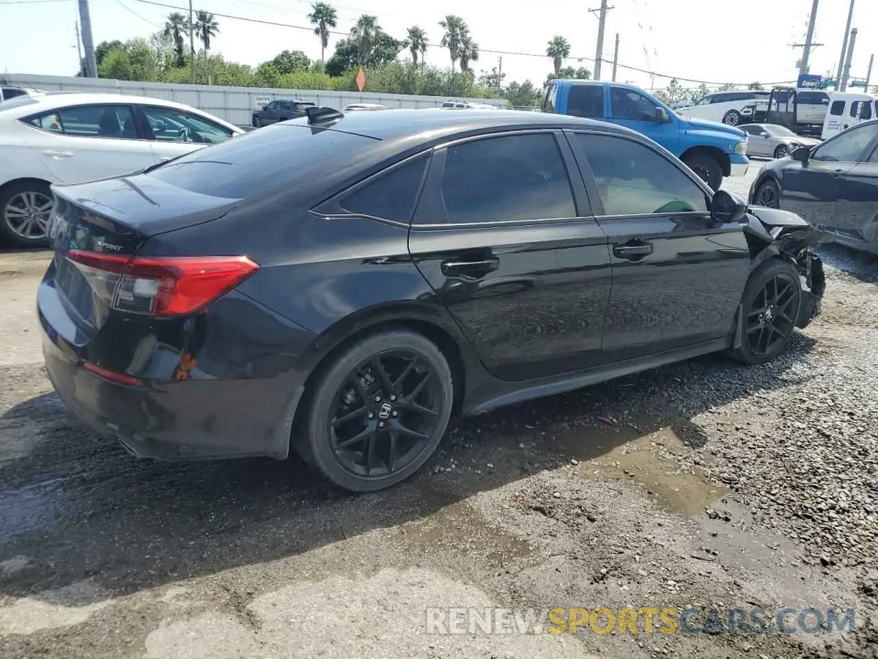 3 fotografías del automóvil dañado 2HGFE2F56NH535235 HONDA CIVIC 2022