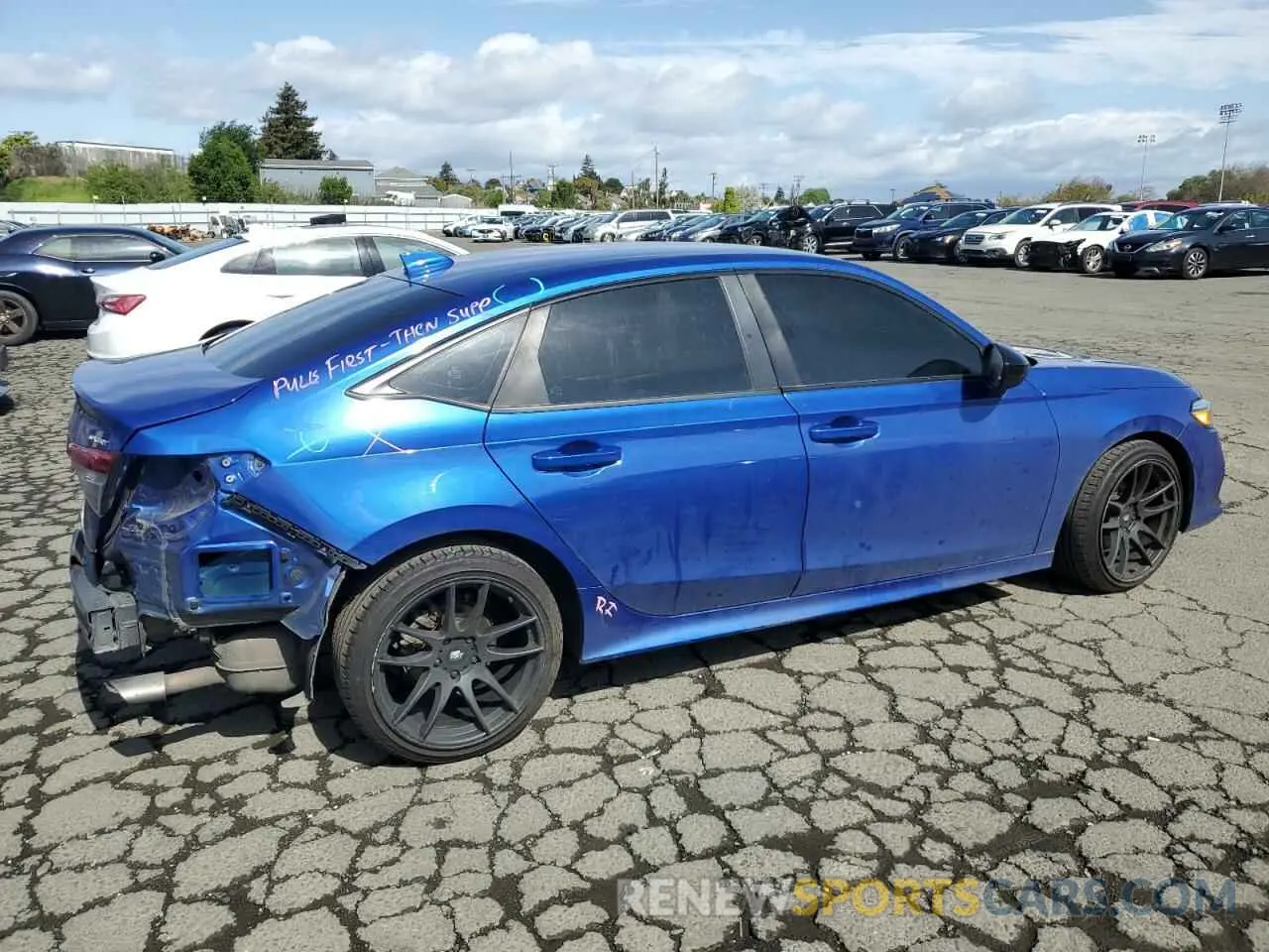 3 fotografías del automóvil dañado 2HGFE2F56NH535591 HONDA CIVIC 2022