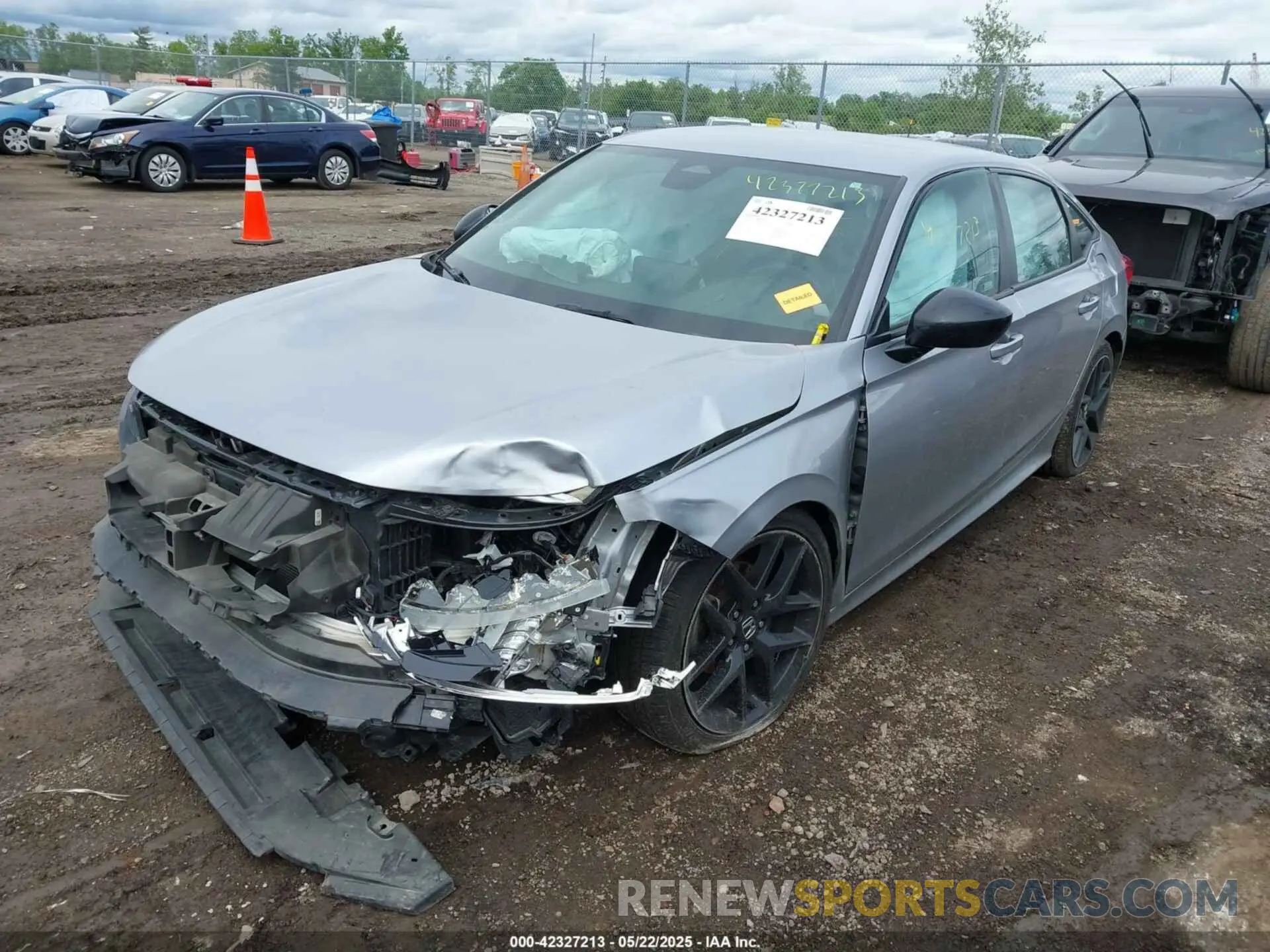 2 fotografías del automóvil dañado 2HGFE2F56NH567702 HONDA CIVIC 2022
