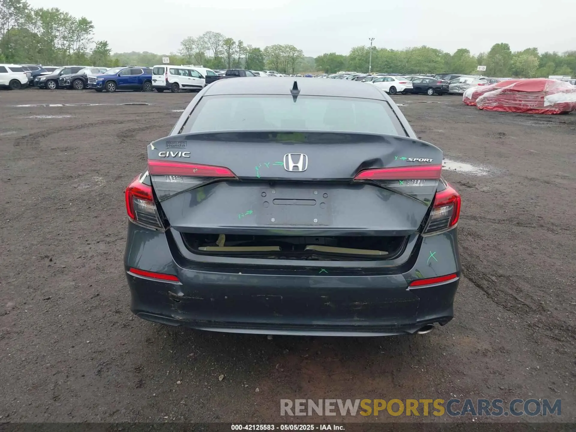 16 fotografías del automóvil dañado 2HGFE2F56NH570924 HONDA CIVIC 2022