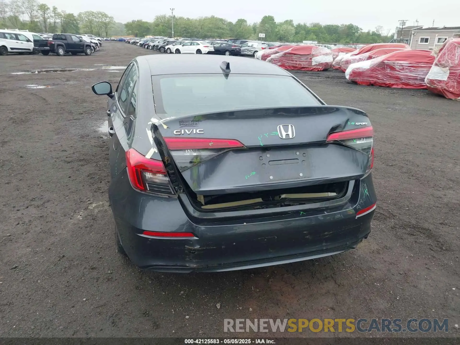 17 fotografías del automóvil dañado 2HGFE2F56NH570924 HONDA CIVIC 2022