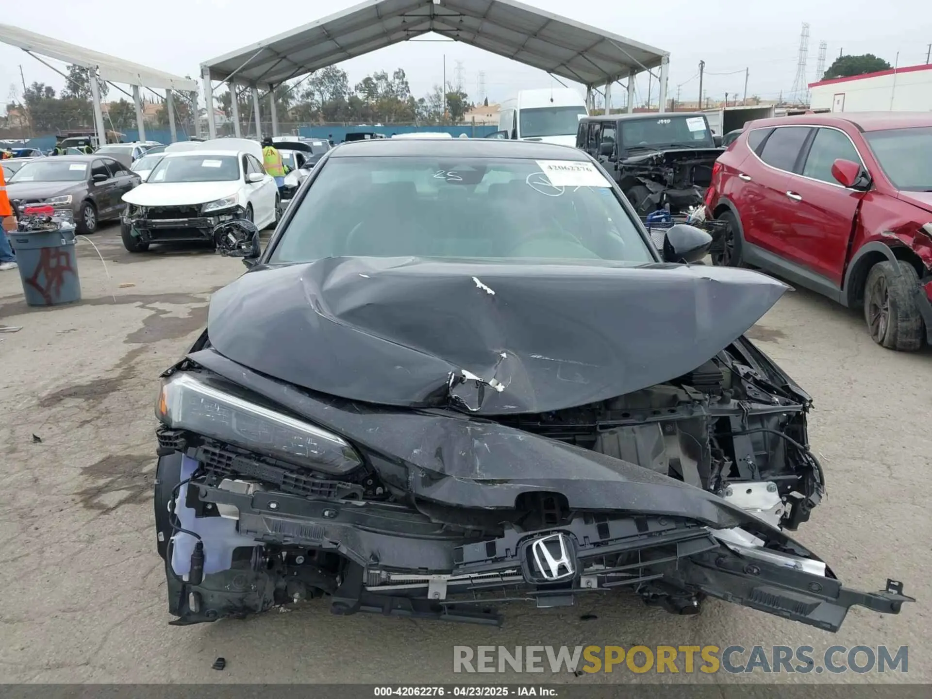 12 fotografías del automóvil dañado 2HGFE2F56NH577291 HONDA CIVIC 2022