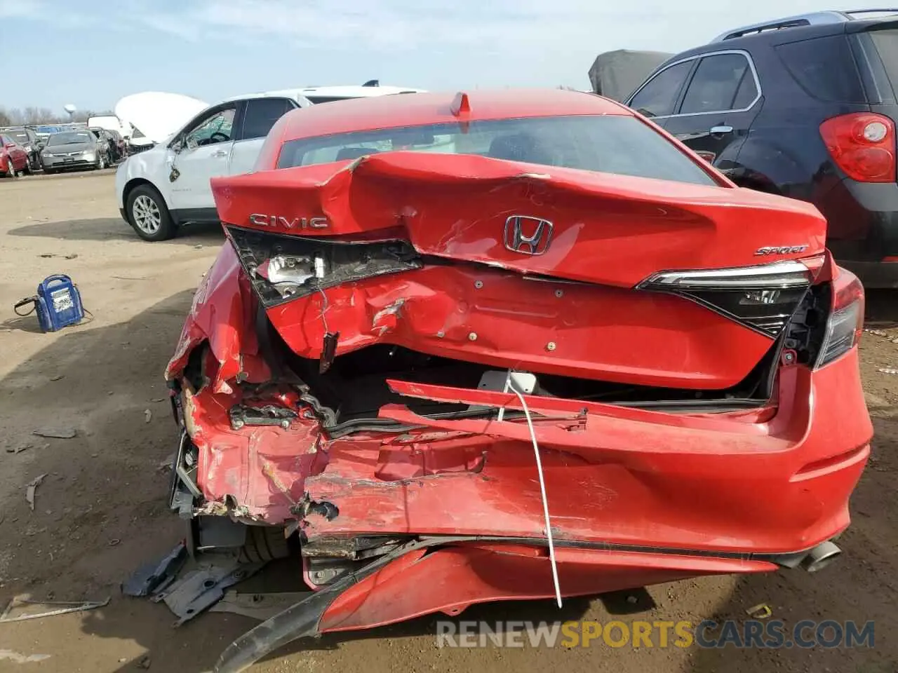 6 fotografías del automóvil dañado 2HGFE2F56NH591031 HONDA CIVIC 2022