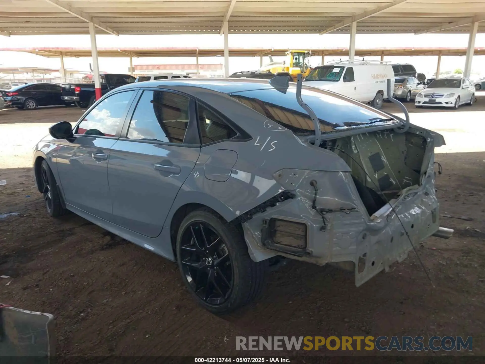 3 fotografías del automóvil dañado 2HGFE2F57NH576666 HONDA CIVIC 2022