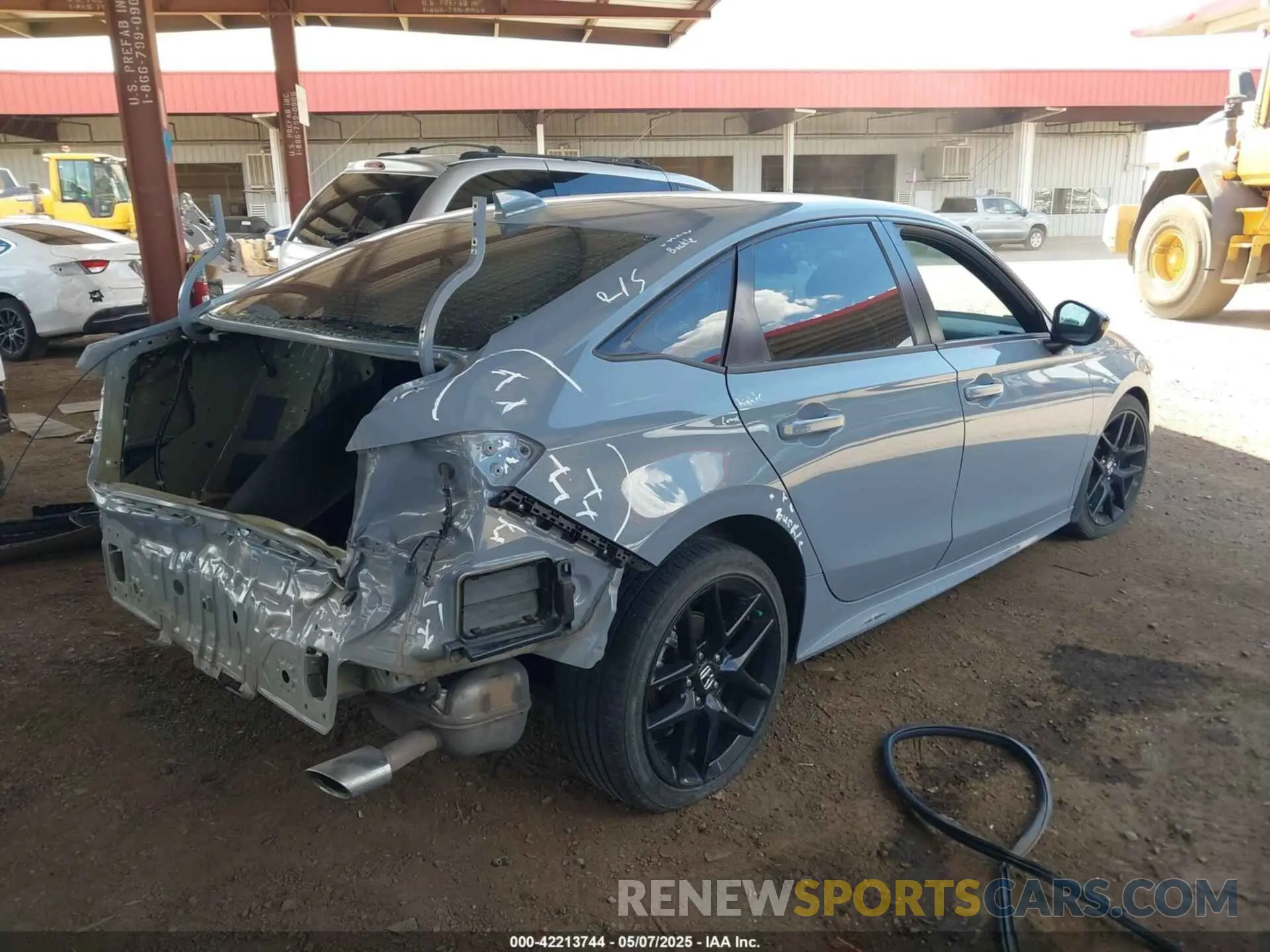 4 fotografías del automóvil dañado 2HGFE2F57NH576666 HONDA CIVIC 2022