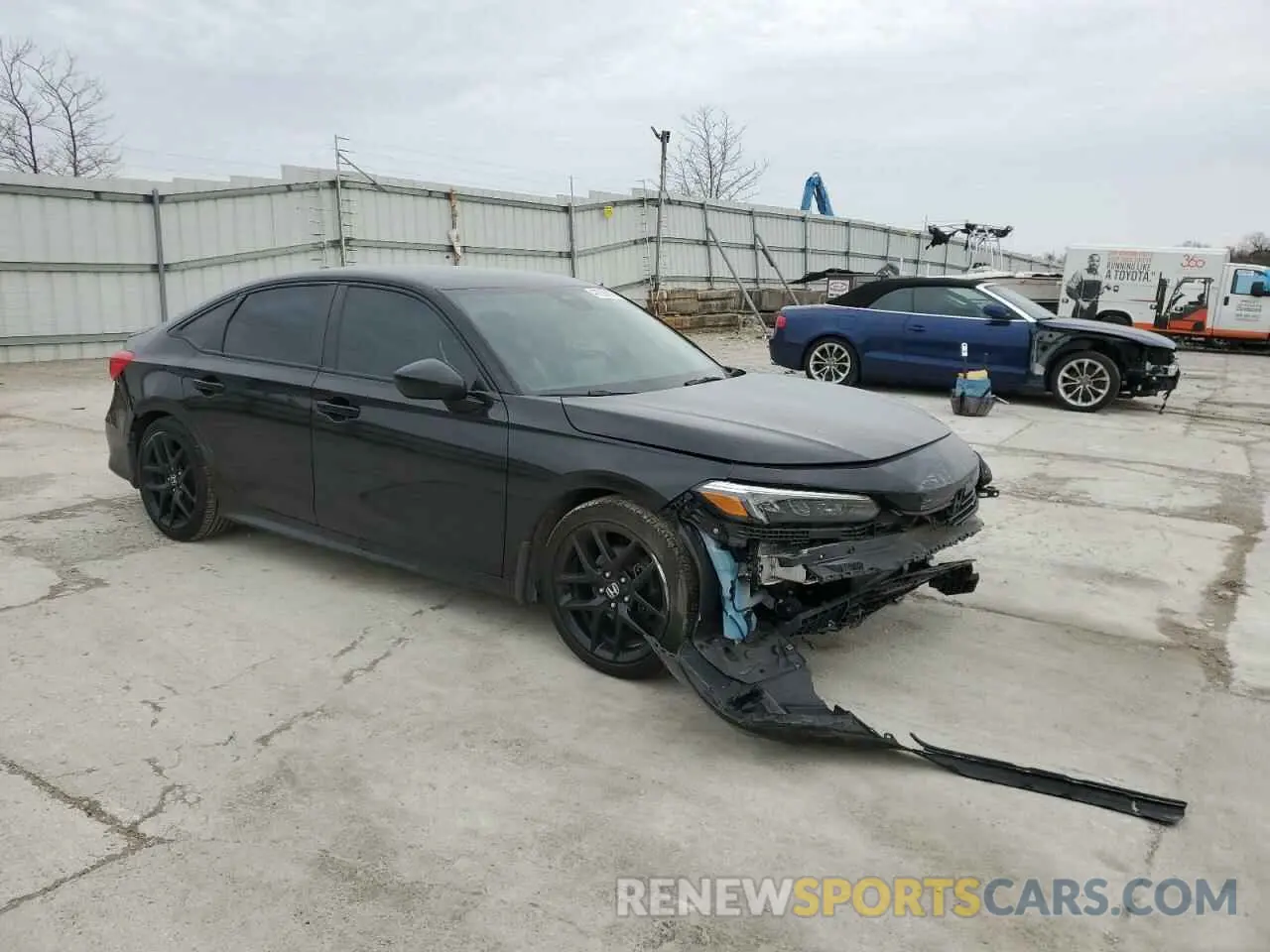 4 fotografías del automóvil dañado 2HGFE2F57NH581978 HONDA CIVIC 2022