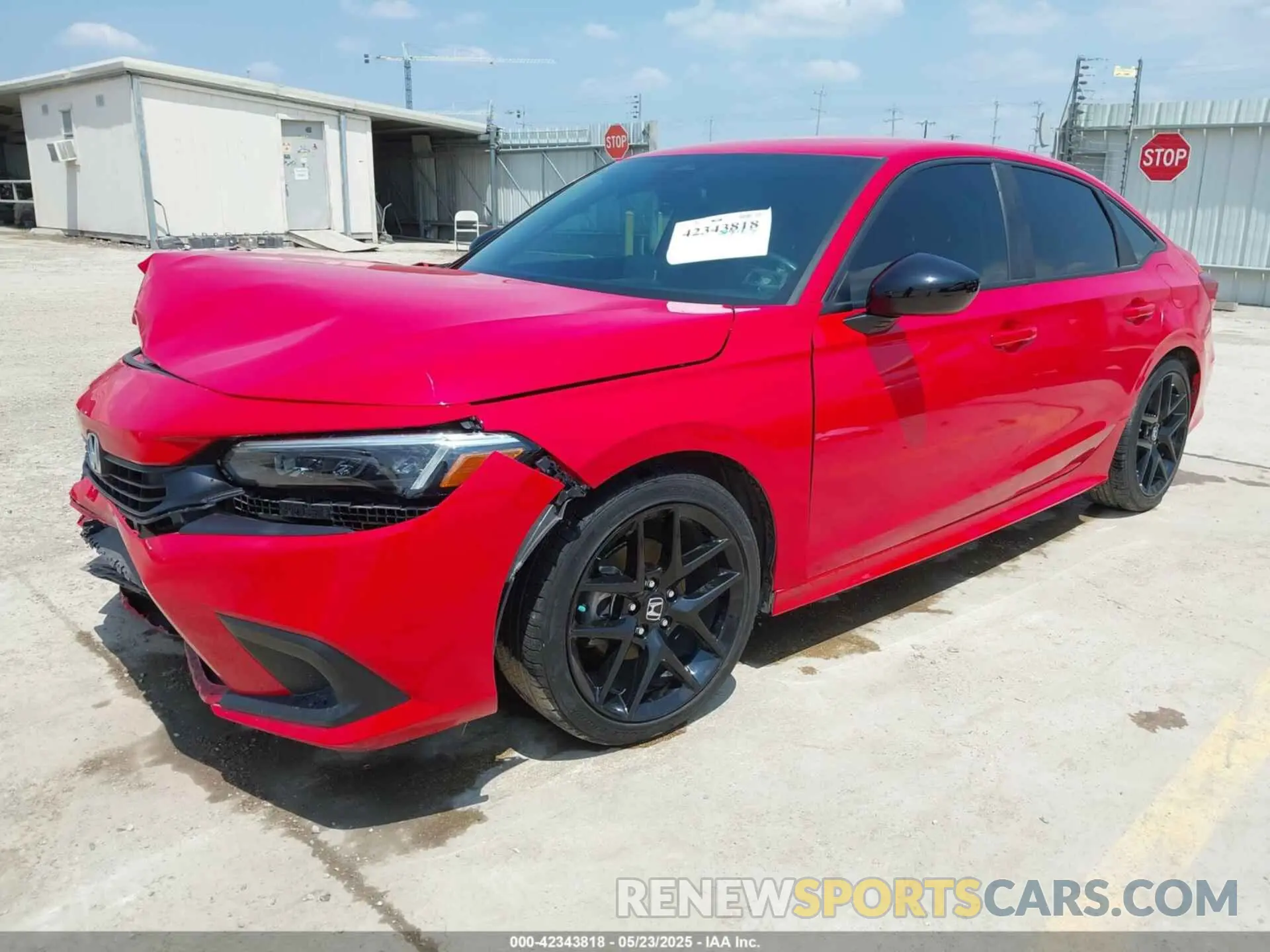 2 fotografías del automóvil dañado 2HGFE2F58NH537245 HONDA CIVIC 2022