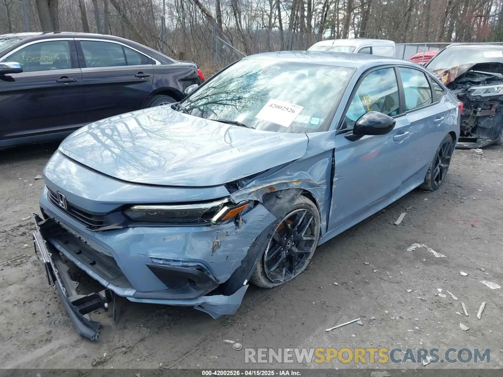 2 fotografías del automóvil dañado 2HGFE2F58NH537925 HONDA CIVIC 2022