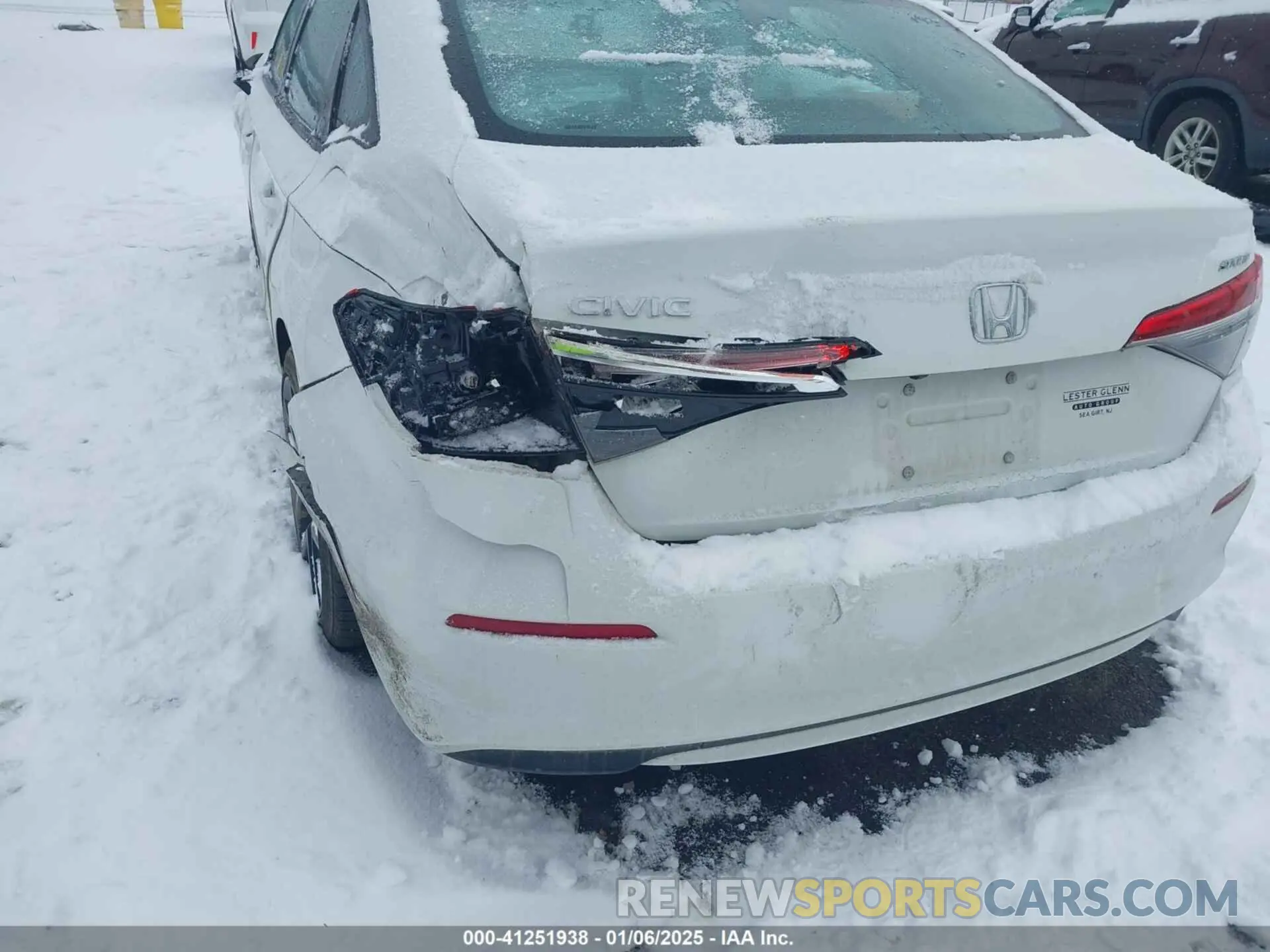 6 fotografías del automóvil dañado 2HGFE2F58NH539948 HONDA CIVIC 2022