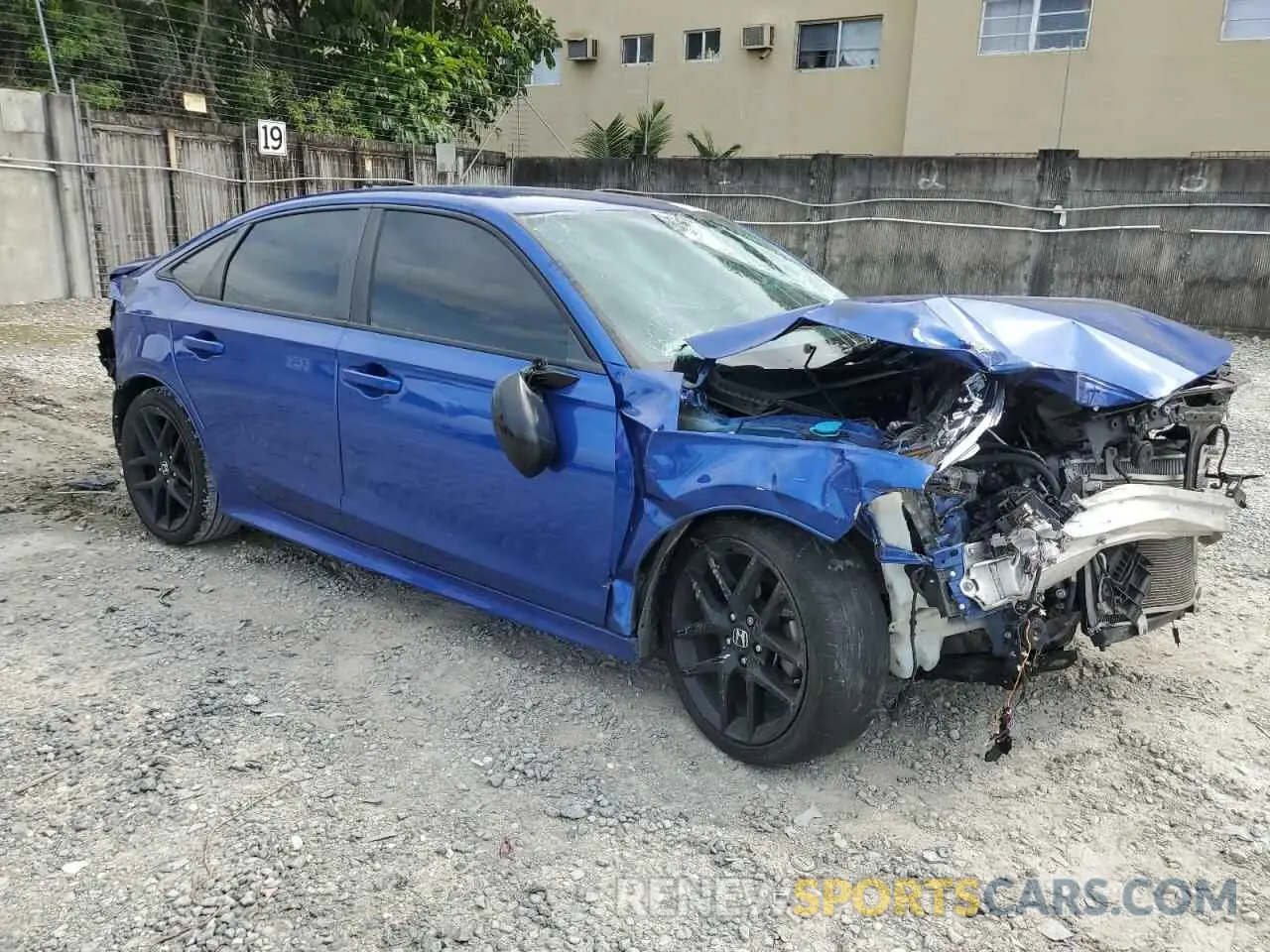 4 fotografías del automóvil dañado 2HGFE2F58NH556510 HONDA CIVIC 2022