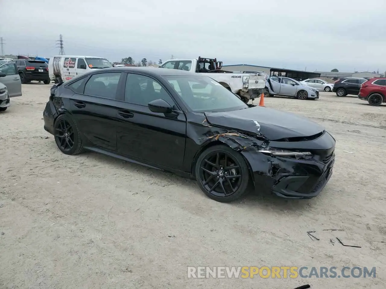 4 fotografías del automóvil dañado 2HGFE2F58NH600411 HONDA CIVIC 2022