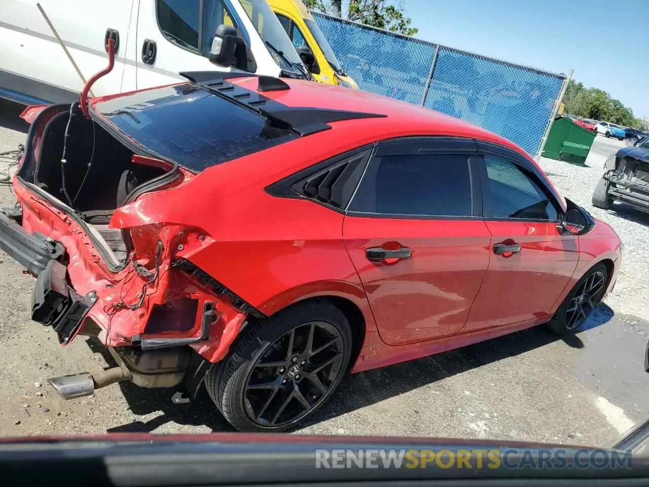 3 fotografías del automóvil dañado 2HGFE2F58NH600778 HONDA CIVIC 2022