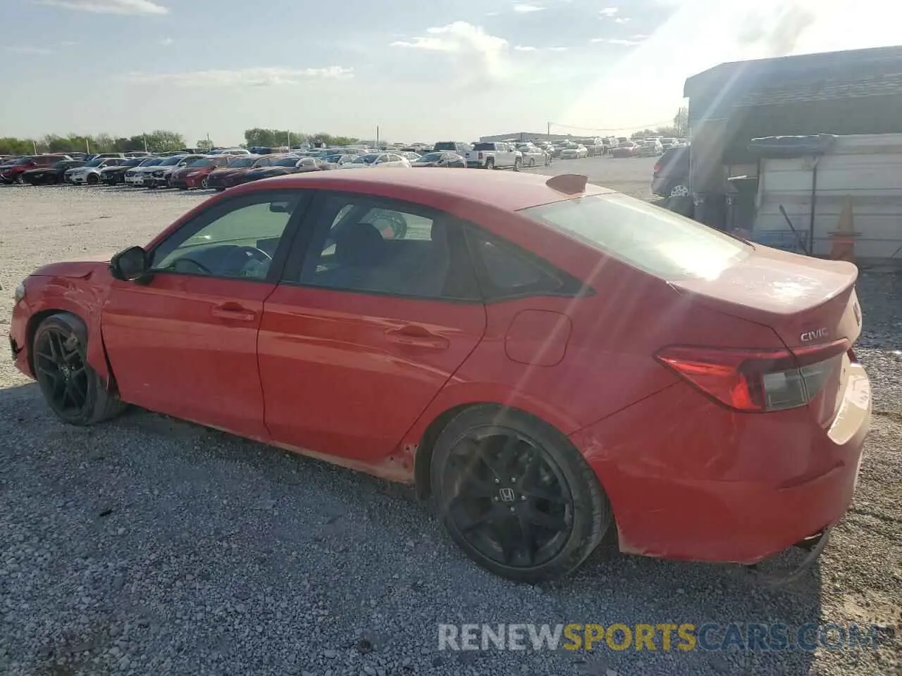 2 fotografías del automóvil dañado 2HGFE2F58NH605317 HONDA CIVIC 2022