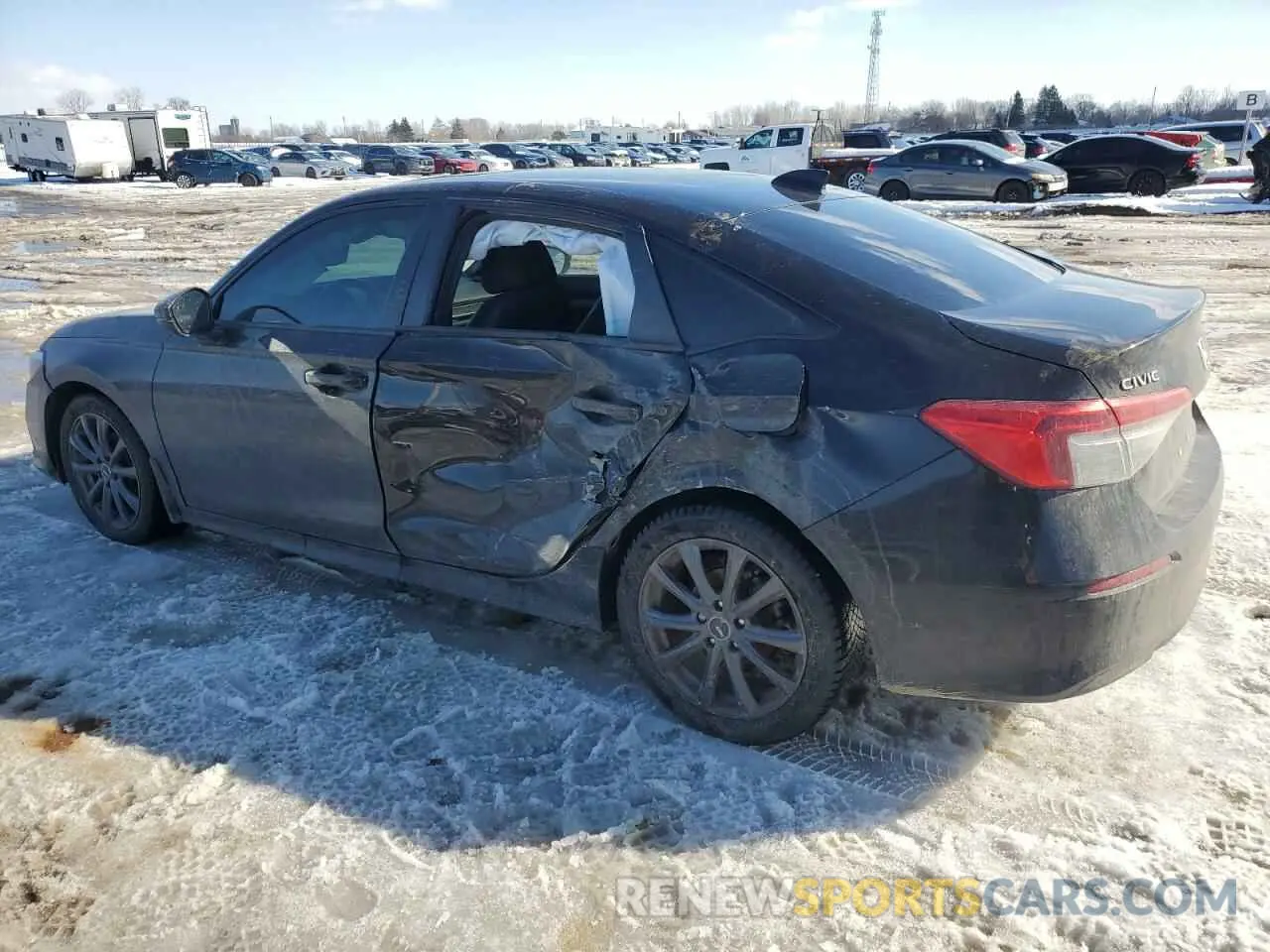 2 fotografías del automóvil dañado 2HGFE2F59NH116358 HONDA CIVIC 2022