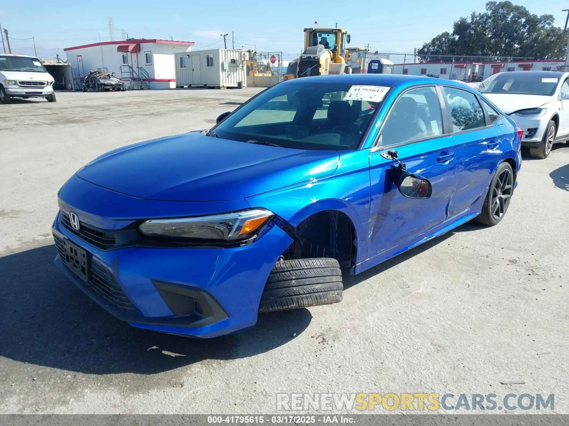 2 fotografías del automóvil dañado 2HGFE2F59NH544026 HONDA CIVIC 2022