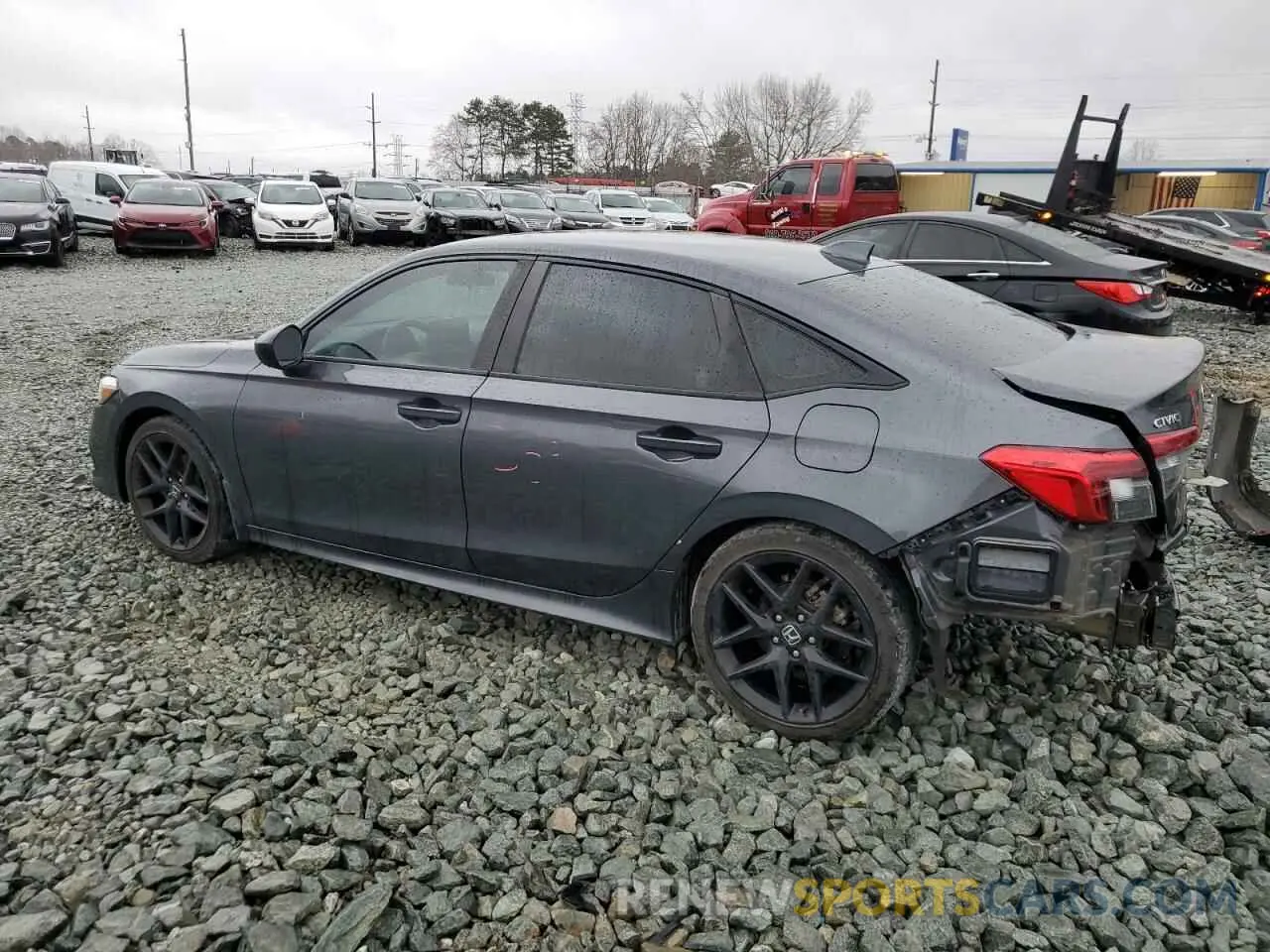 2 fotografías del automóvil dañado 2HGFE2F59NH585112 HONDA CIVIC 2022