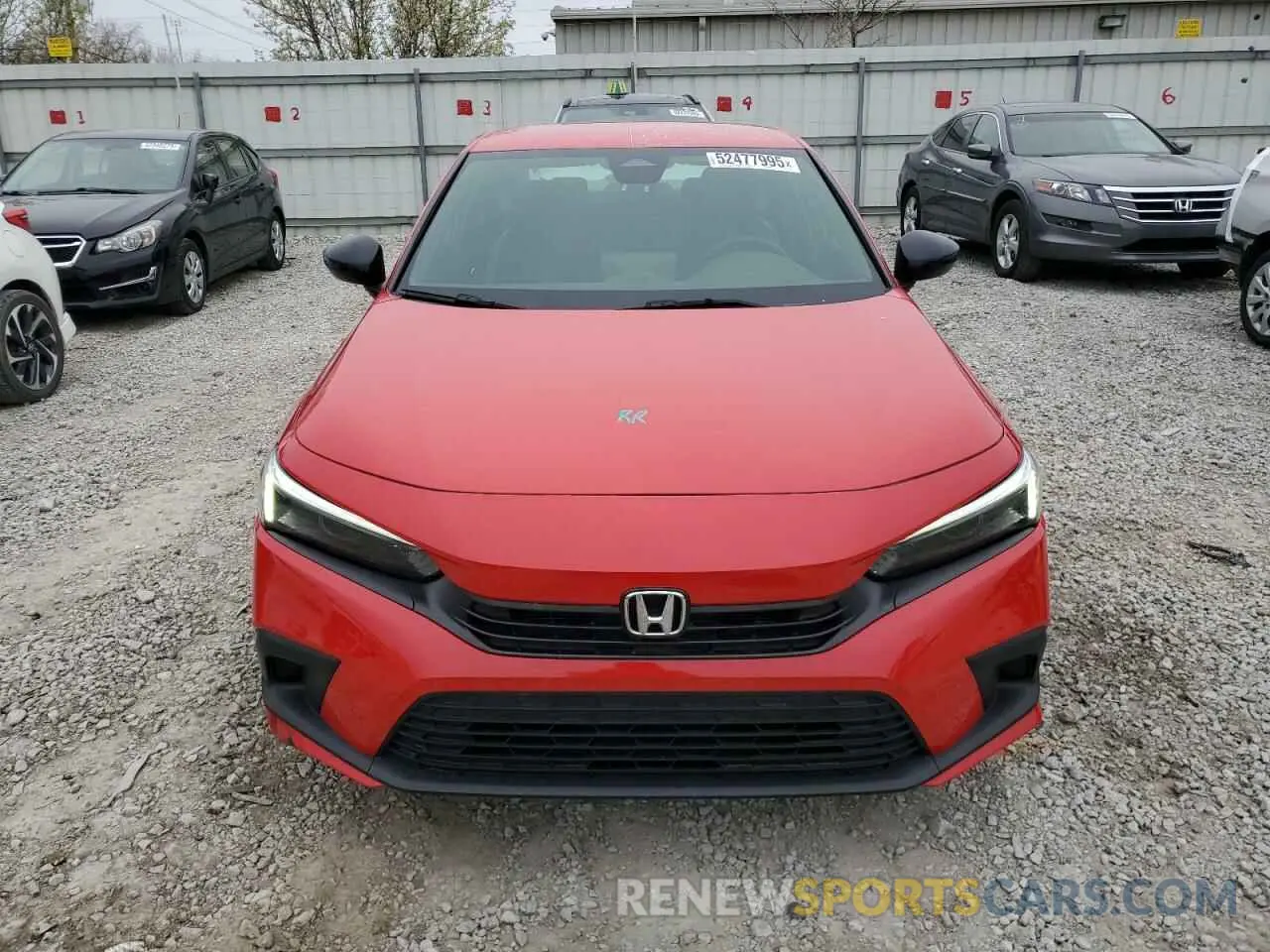 5 fotografías del automóvil dañado 2HGFE2F59NH603186 HONDA CIVIC 2022