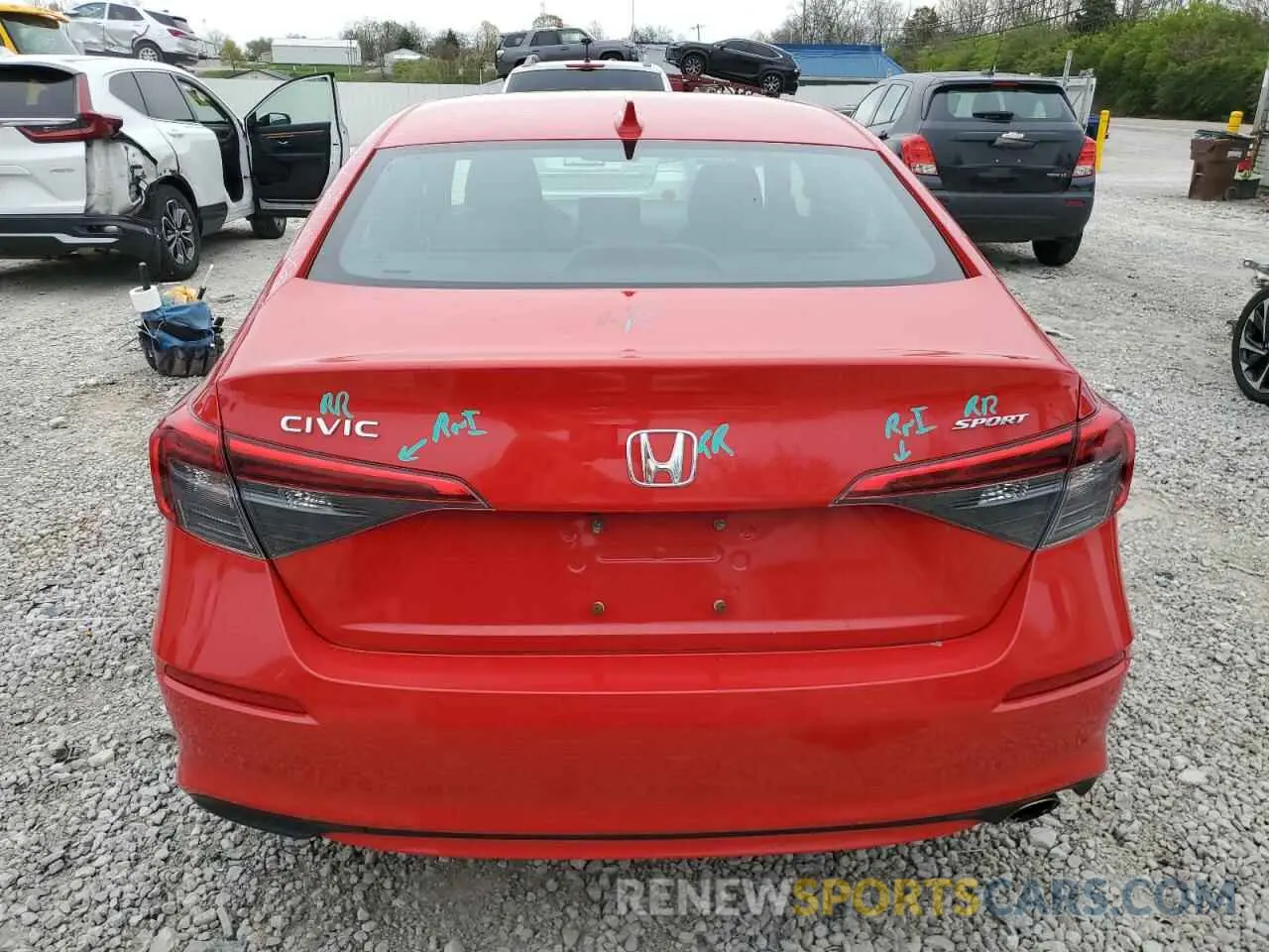 6 fotografías del automóvil dañado 2HGFE2F59NH603186 HONDA CIVIC 2022