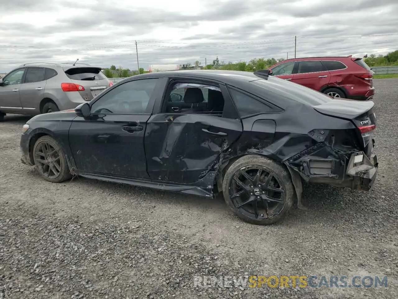 2 fotografías del automóvil dañado 2HGFE2F5XNH124100 HONDA CIVIC 2022