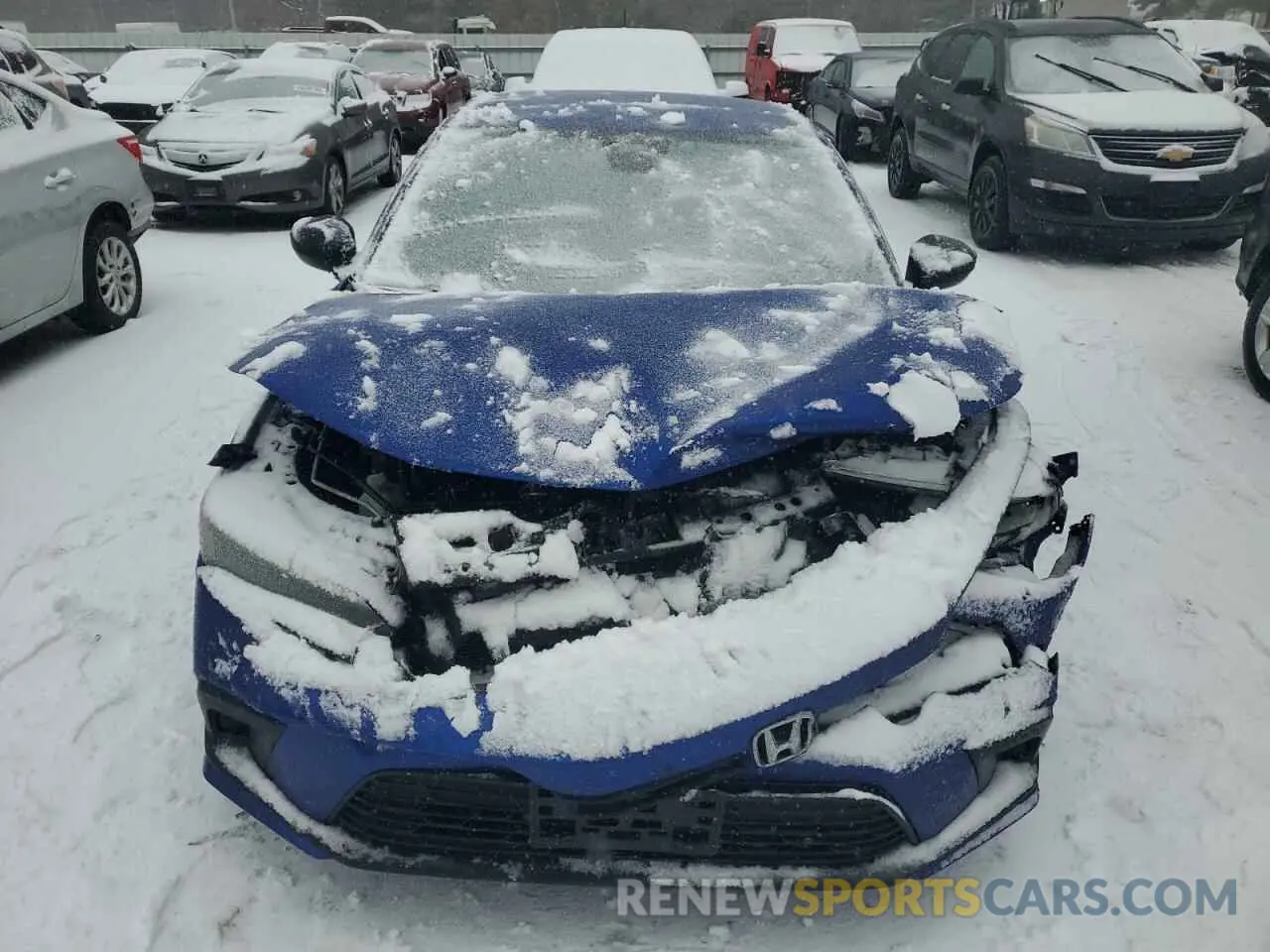 5 fotografías del automóvil dañado 2HGFE2F5XNH504893 HONDA CIVIC 2022