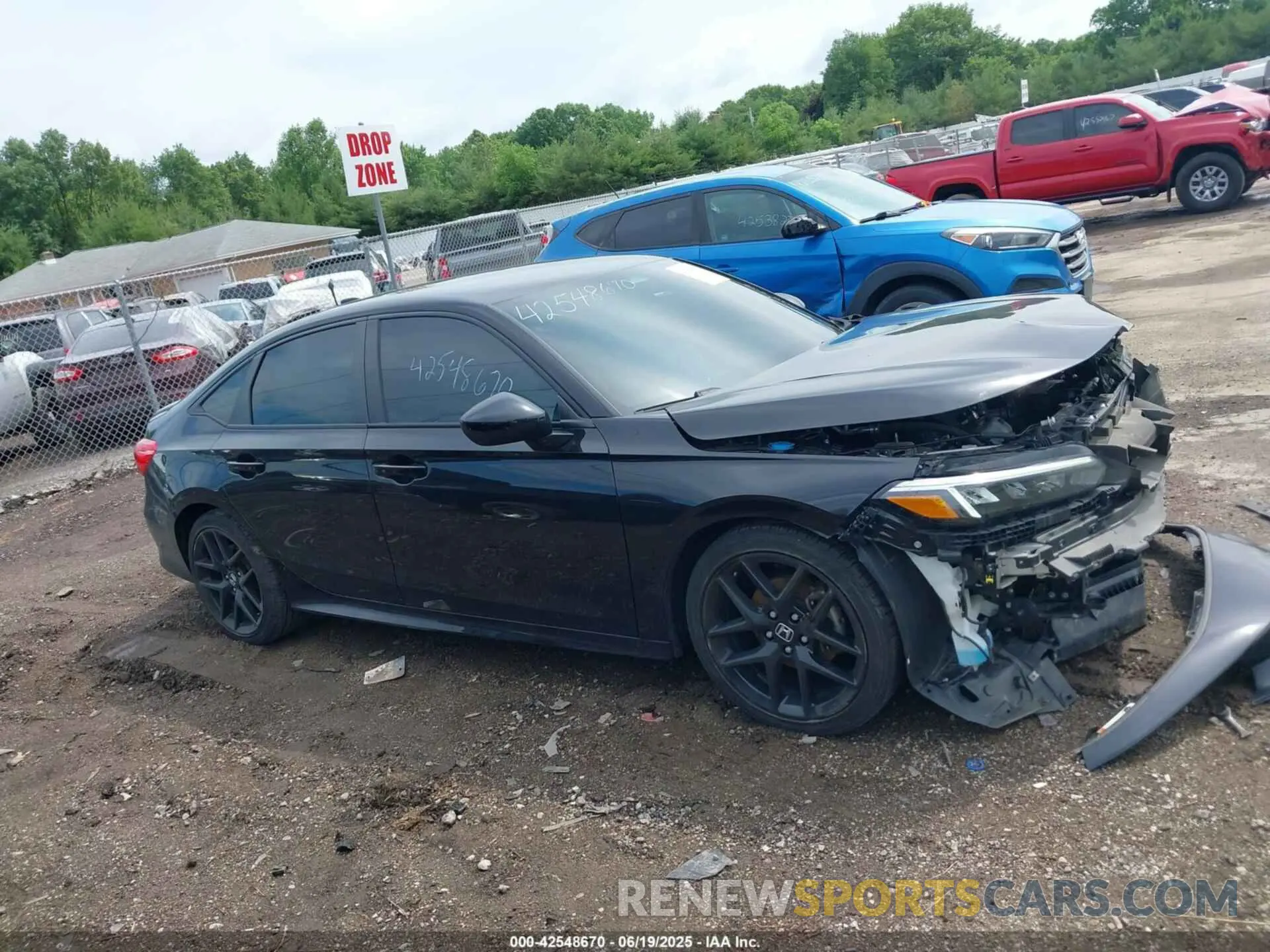 13 fotografías del automóvil dañado 2HGFE2F5XNH537165 HONDA CIVIC 2022