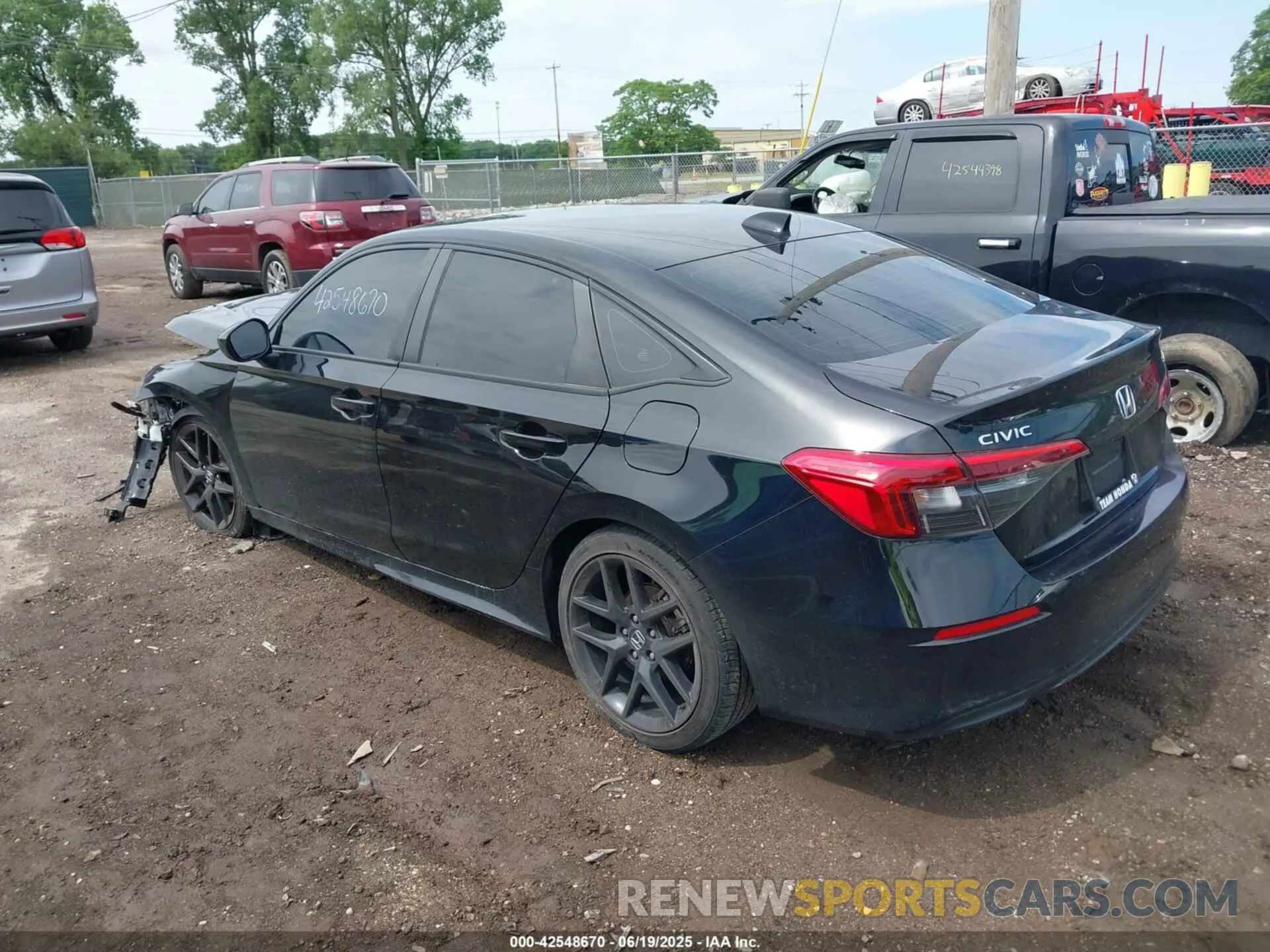 3 fotografías del automóvil dañado 2HGFE2F5XNH537165 HONDA CIVIC 2022