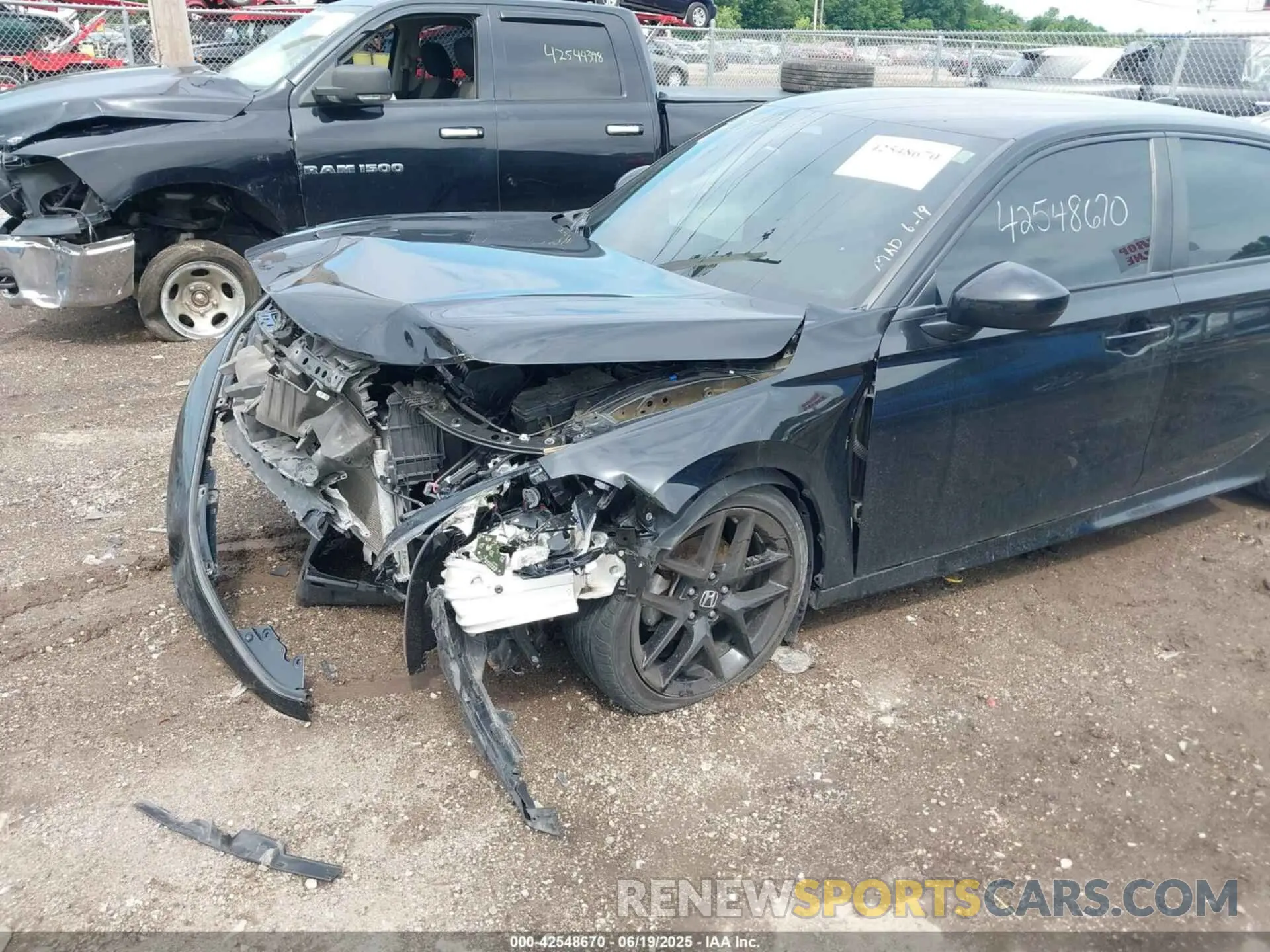 6 fotografías del automóvil dañado 2HGFE2F5XNH537165 HONDA CIVIC 2022