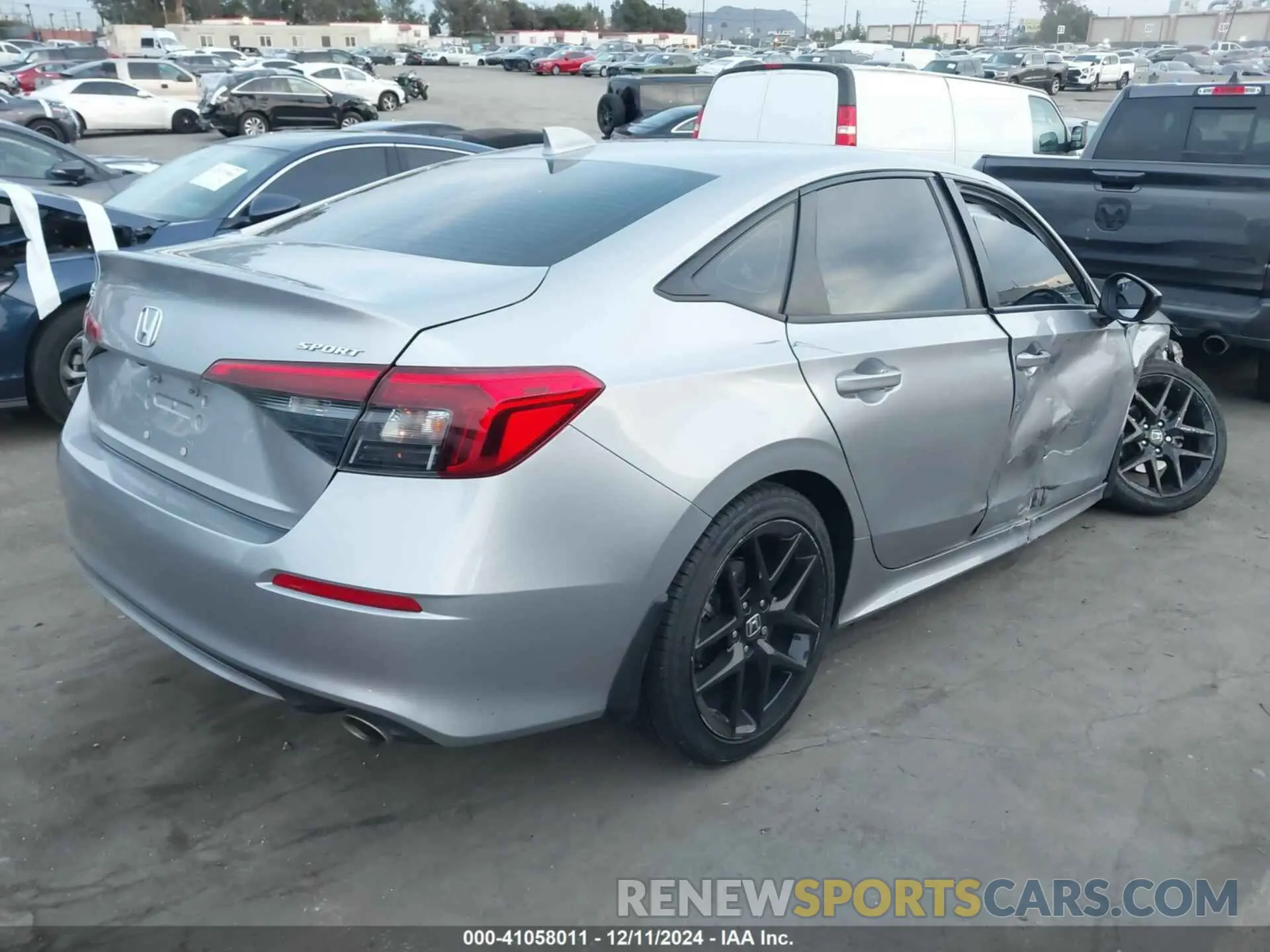4 fotografías del automóvil dañado 2HGFE2F5XNH539143 HONDA CIVIC 2022
