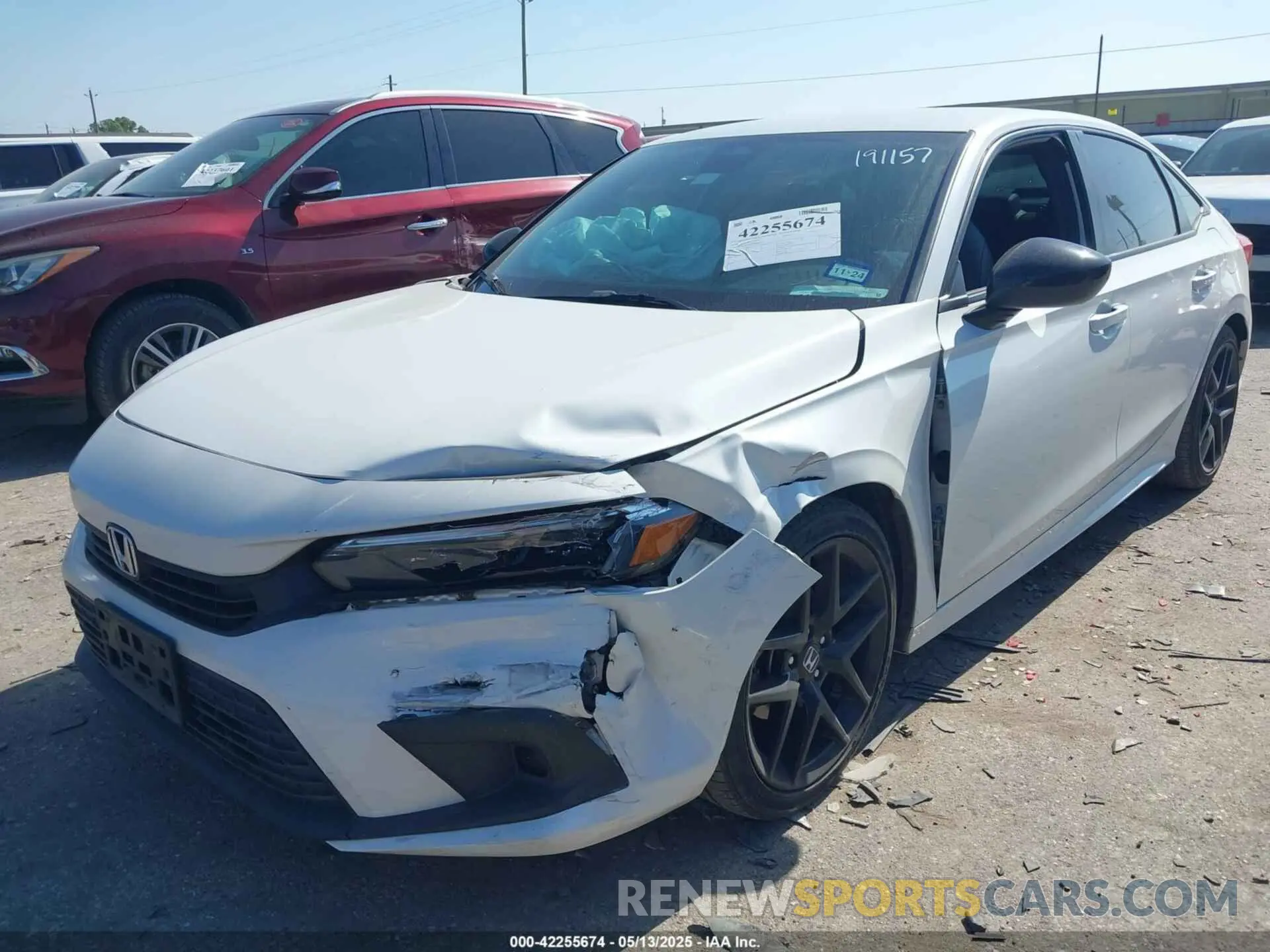 2 fotografías del automóvil dañado 2HGFE2F5XNH544875 HONDA CIVIC 2022