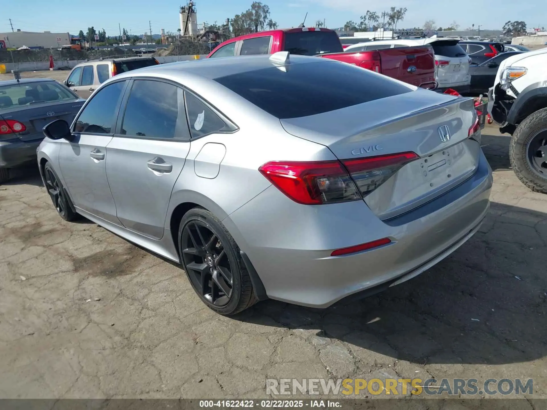 3 fotografías del automóvil dañado 2HGFE2F5XNH555827 HONDA CIVIC 2022