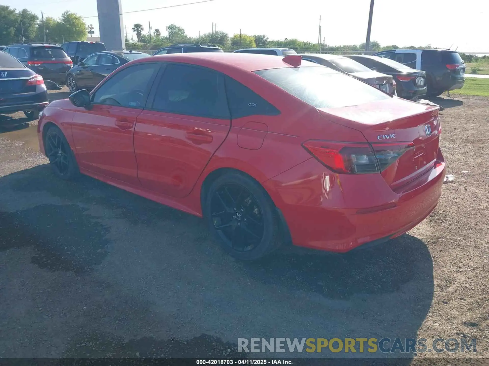 3 fotografías del automóvil dañado 2HGFE2F5XNH565483 HONDA CIVIC 2022