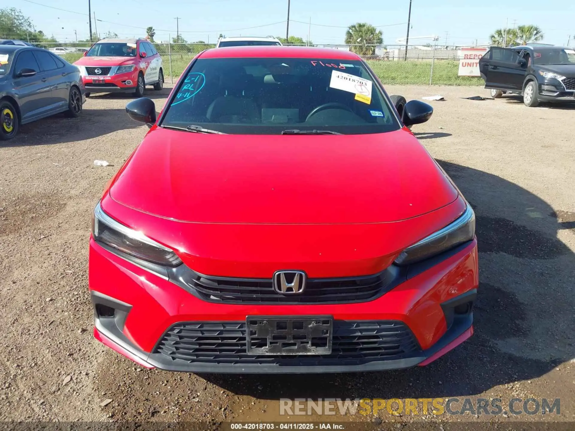 6 fotografías del automóvil dañado 2HGFE2F5XNH565483 HONDA CIVIC 2022