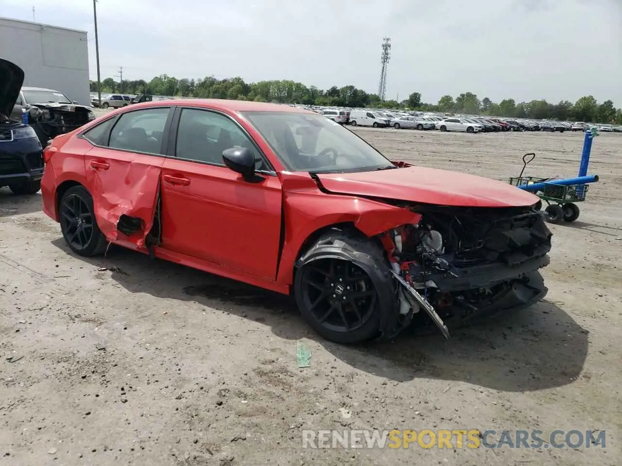 4 fotografías del automóvil dañado 2HGFE2F5XNH567914 HONDA CIVIC 2022