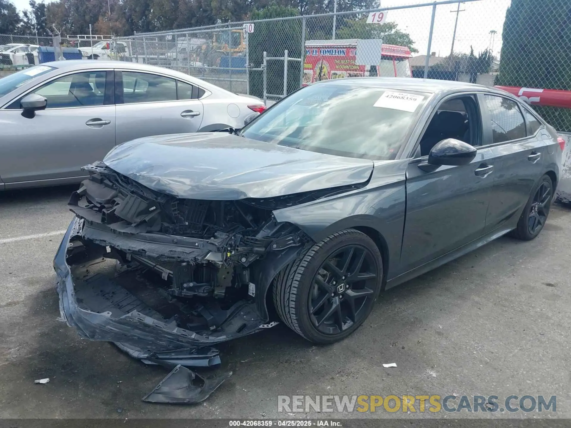 2 fotografías del automóvil dañado 2HGFE2F5XNH573972 HONDA CIVIC 2022