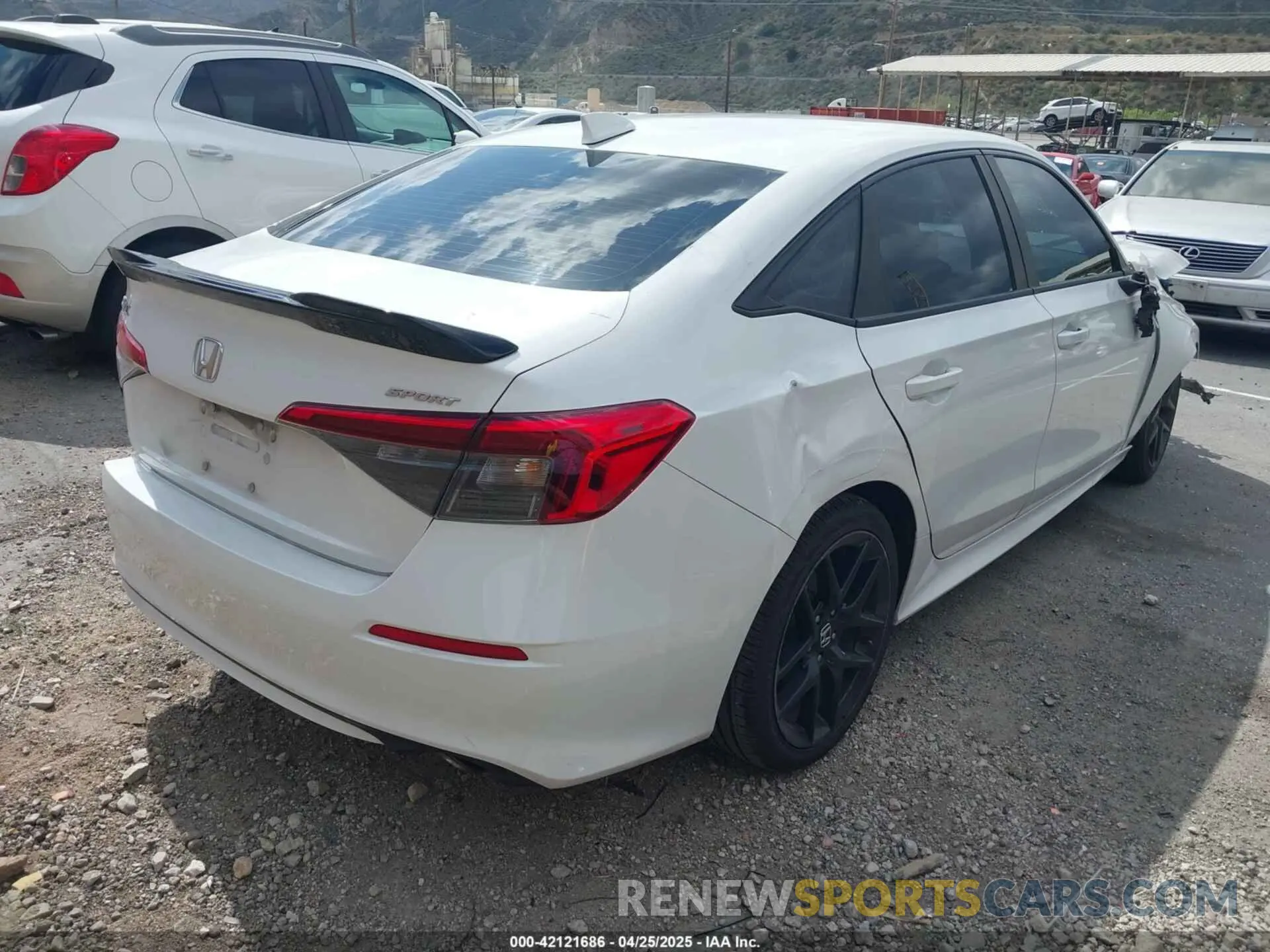4 fotografías del automóvil dañado 2HGFE2F5XNH590187 HONDA CIVIC 2022