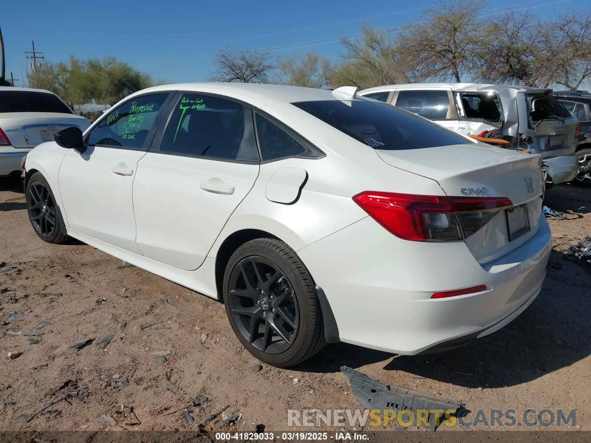 3 fotografías del automóvil dañado 2HGFE2F5XNH604976 HONDA CIVIC 2022