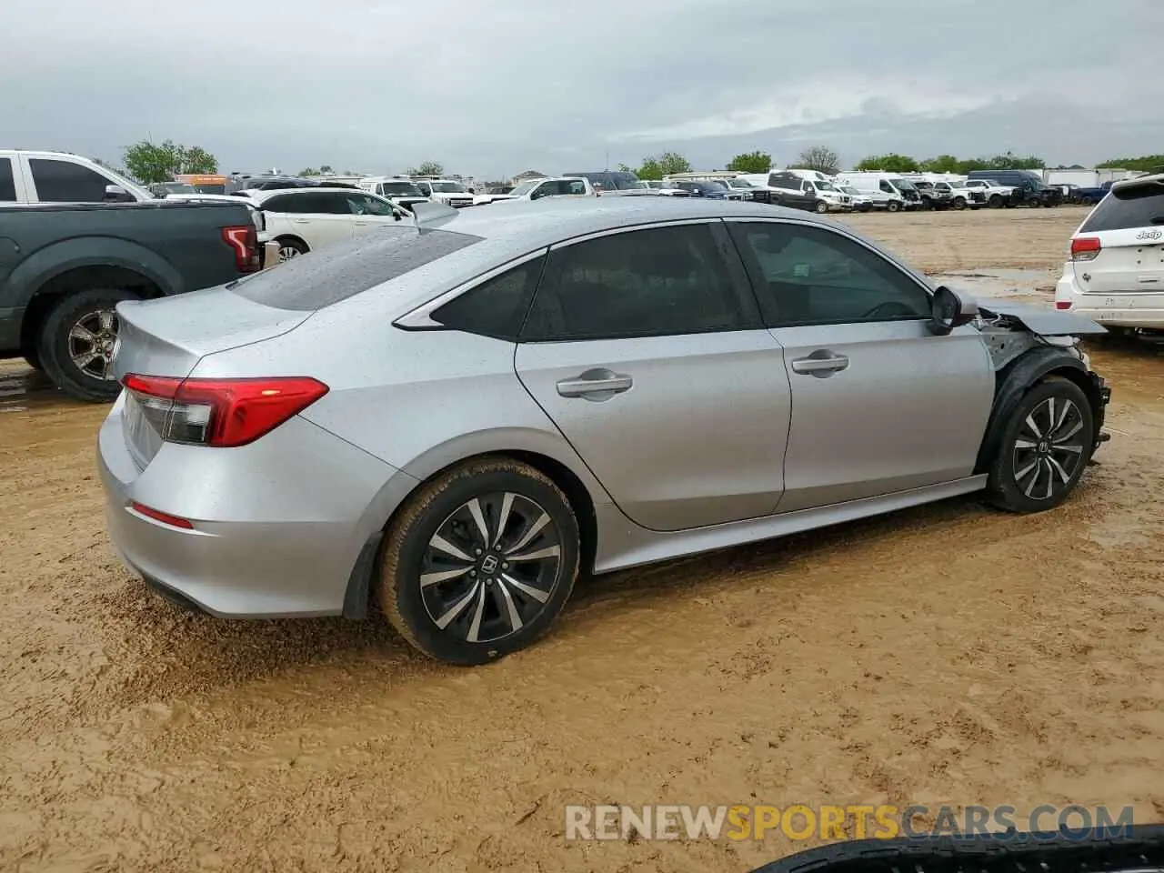 3 fotografías del automóvil dañado JHMFE1F71NX007803 HONDA CIVIC 2022
