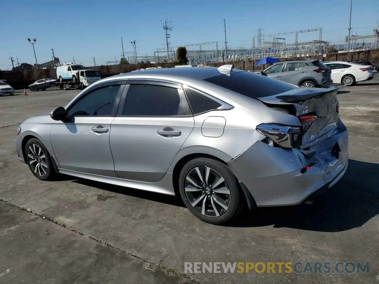 2 fotografías del automóvil dañado JHMFE1F72NX004683 HONDA CIVIC 2022