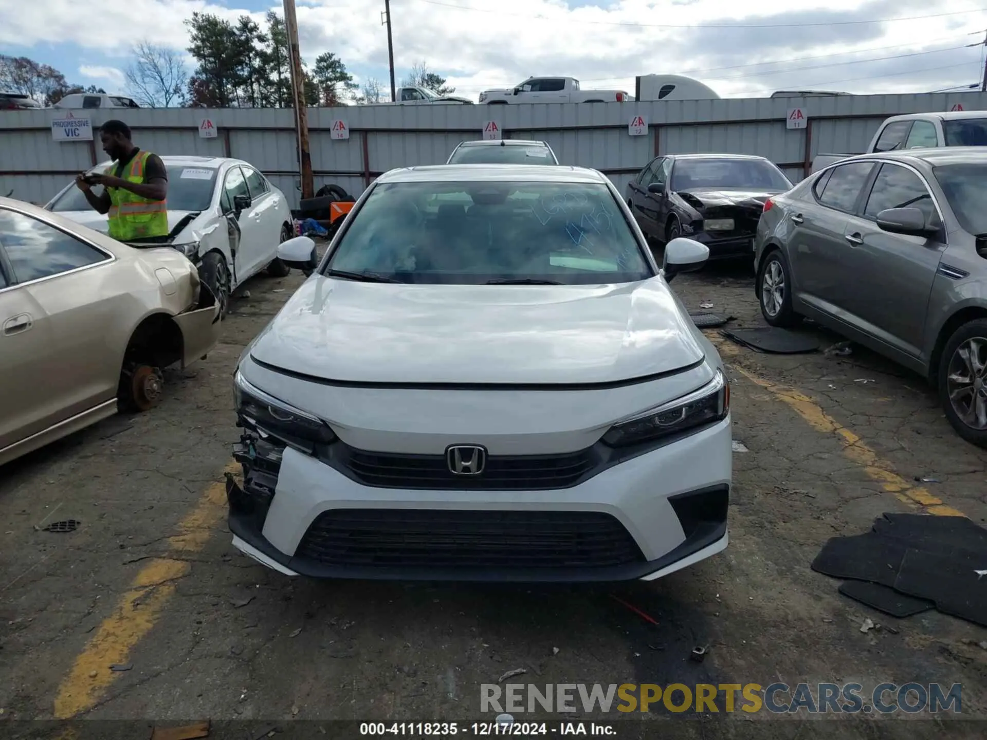 11 fotografías del automóvil dañado JHMFE1F72NX004750 HONDA CIVIC 2022