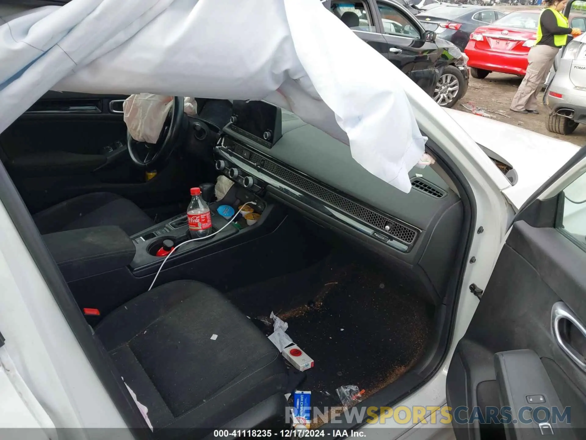 5 fotografías del automóvil dañado JHMFE1F72NX004750 HONDA CIVIC 2022