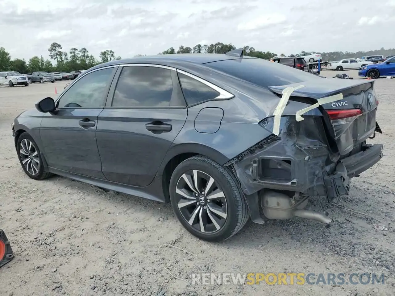 2 fotografías del automóvil dañado JHMFE1F72NX004828 HONDA CIVIC 2022