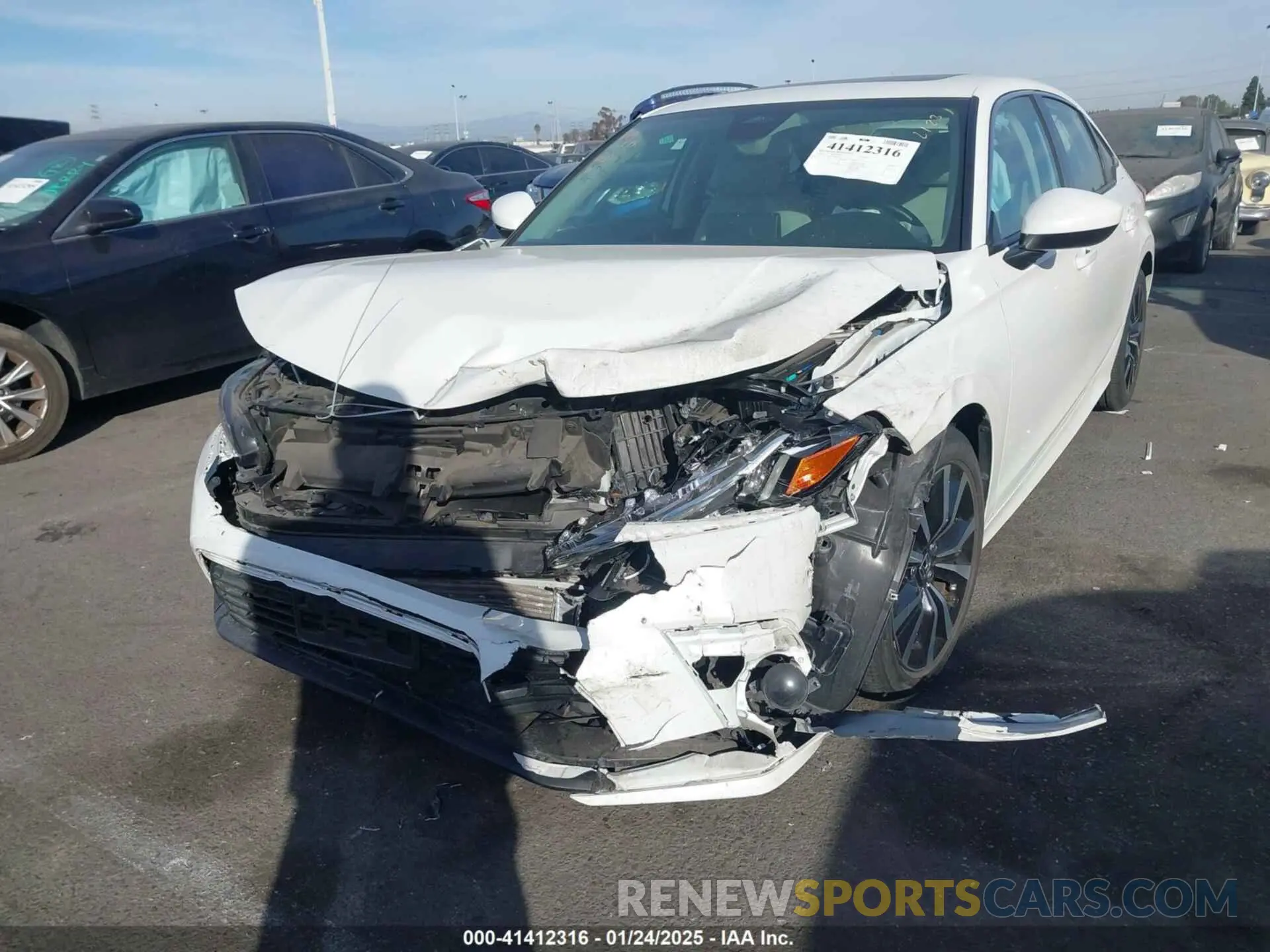 2 fotografías del automóvil dañado JHMFE1F77NX004274 HONDA CIVIC 2022