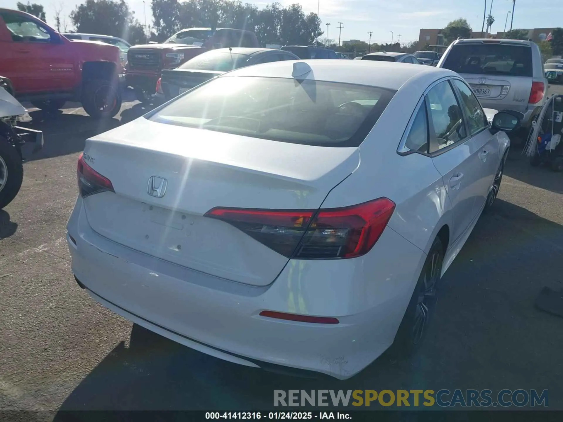4 fotografías del automóvil dañado JHMFE1F77NX004274 HONDA CIVIC 2022