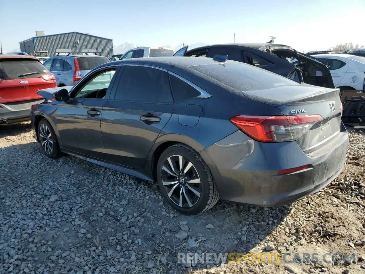 2 fotografías del automóvil dañado JHMFE1F78NX006969 HONDA CIVIC 2022