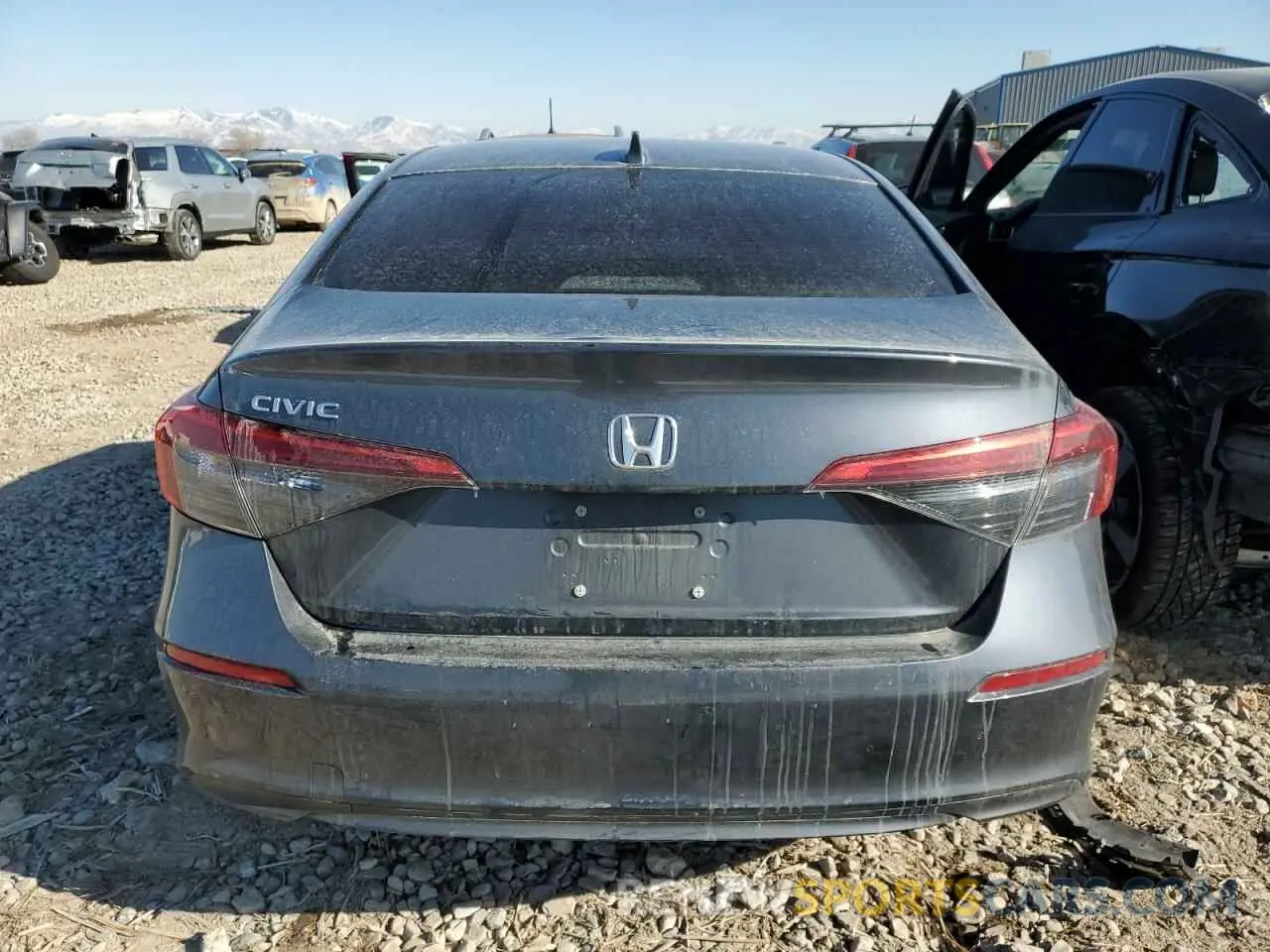 6 fotografías del automóvil dañado JHMFE1F78NX006969 HONDA CIVIC 2022